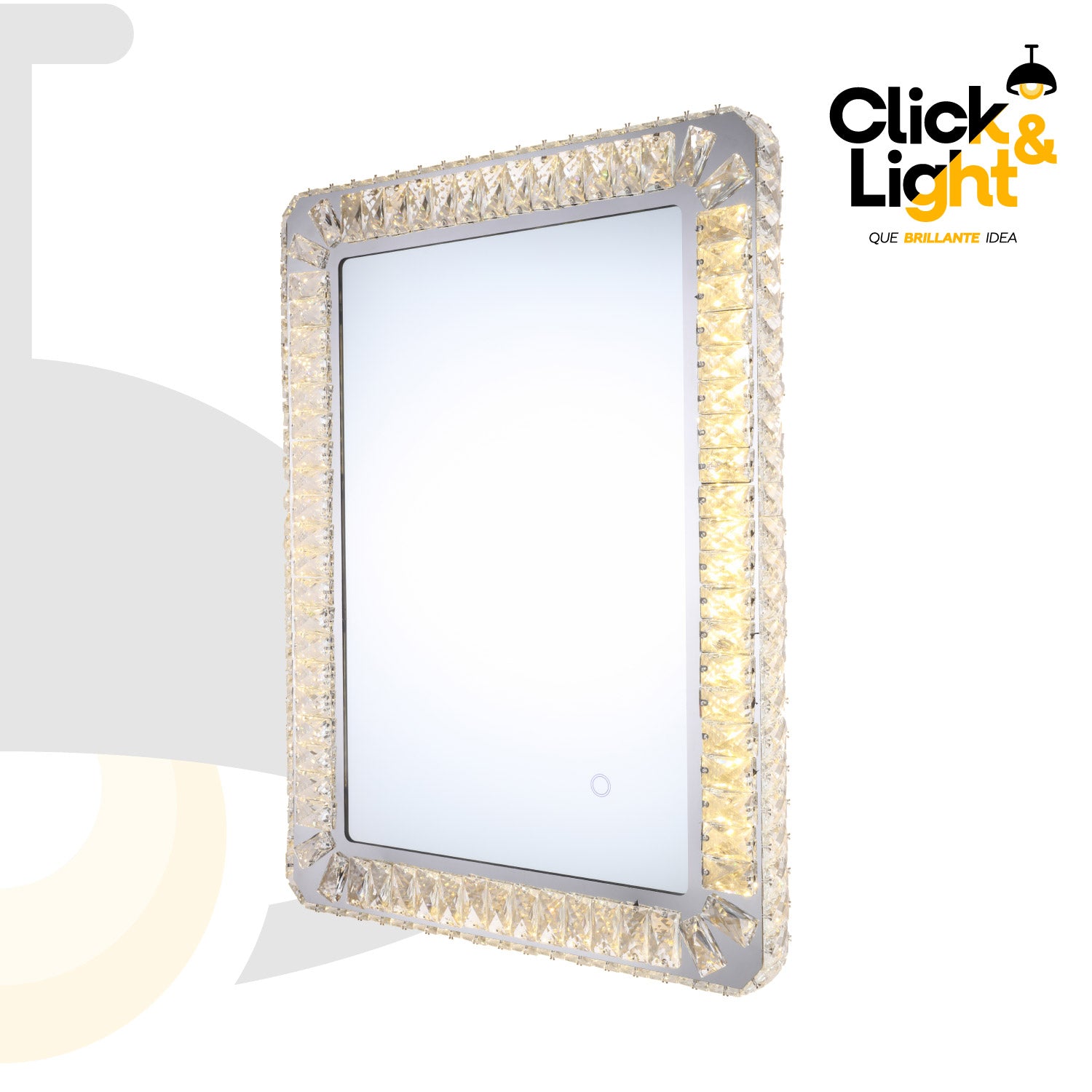 ESPEJO LED MODERNO CROMO LISET