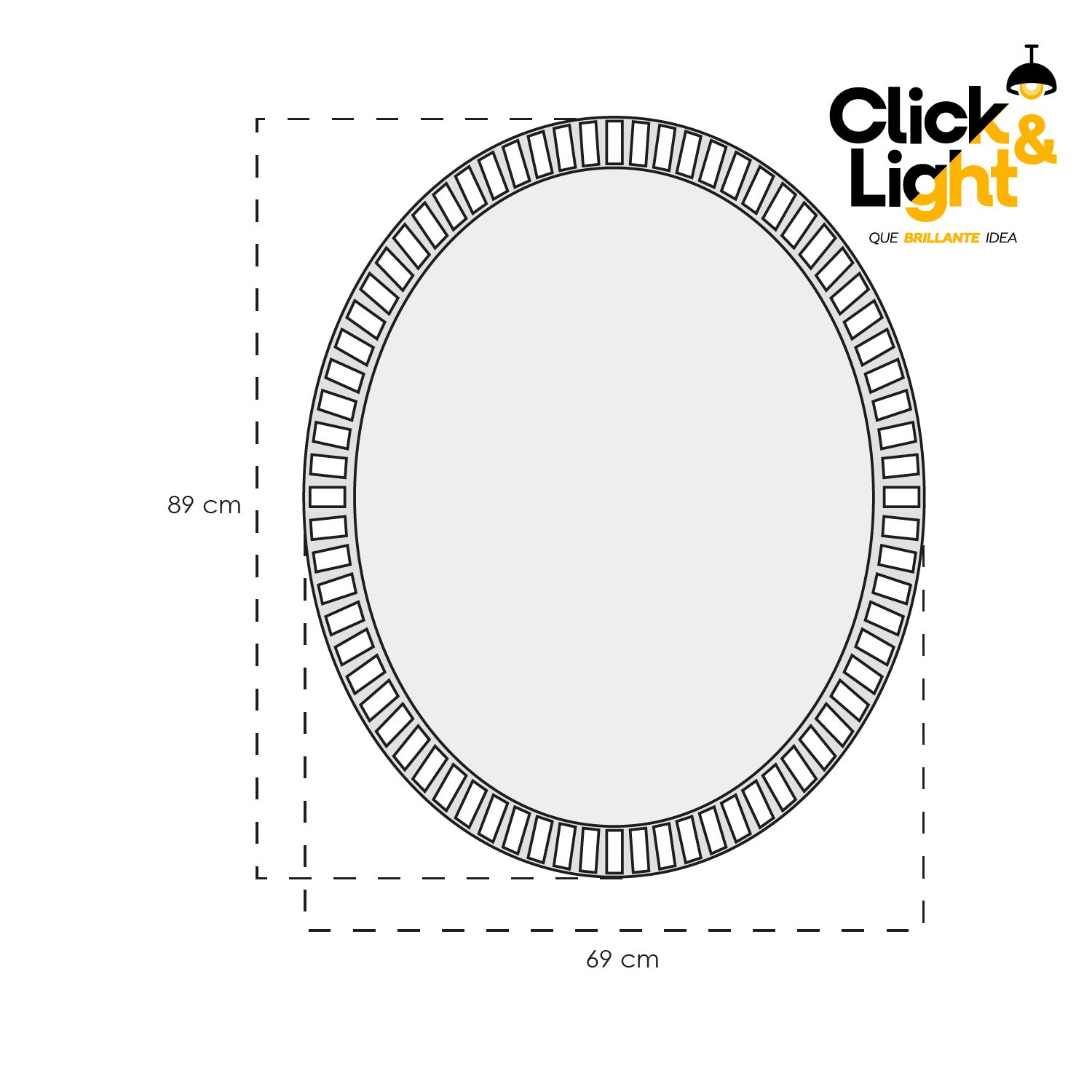 ESPEJO LED MODERNO RABI ELEGANTE