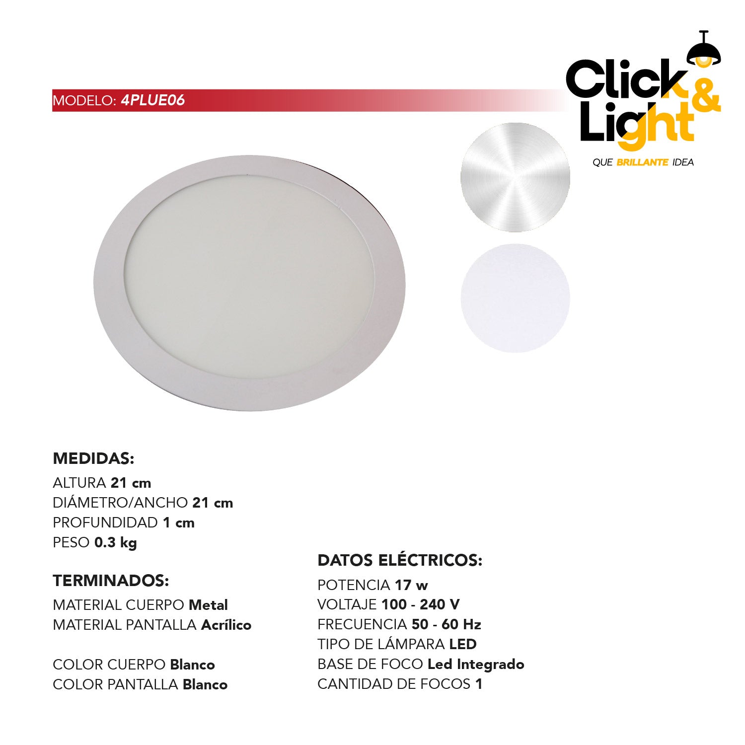 PLAFON LED FRAN ESTILO CLASICO