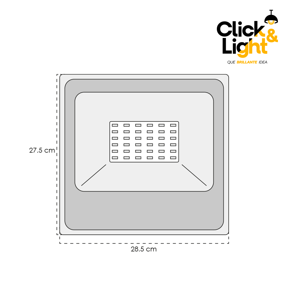 REFLECTOR RUFUS LED SMD DE 50 W CLASICO