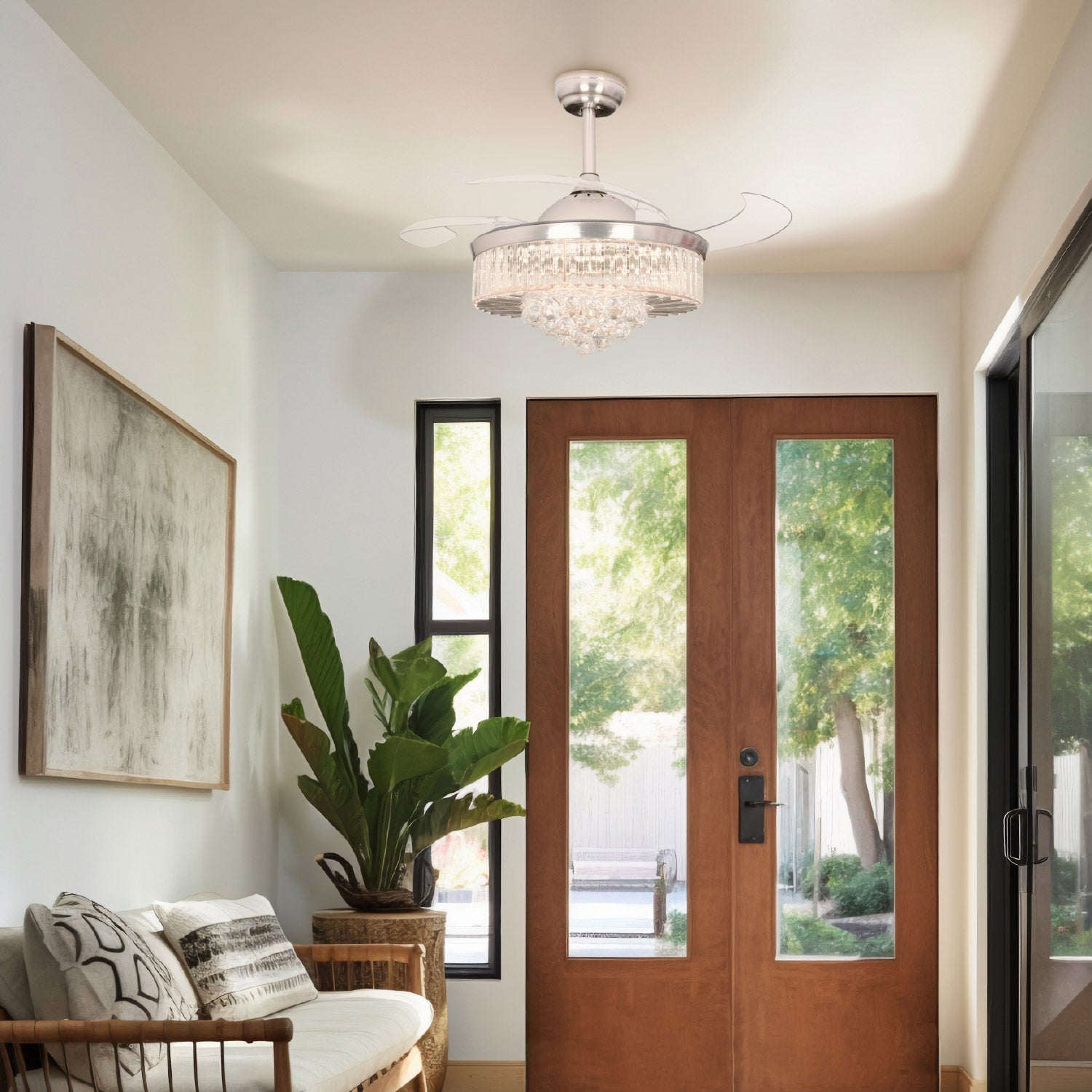 VENTILADOR DE TECHO LED CLASICO SANTINO