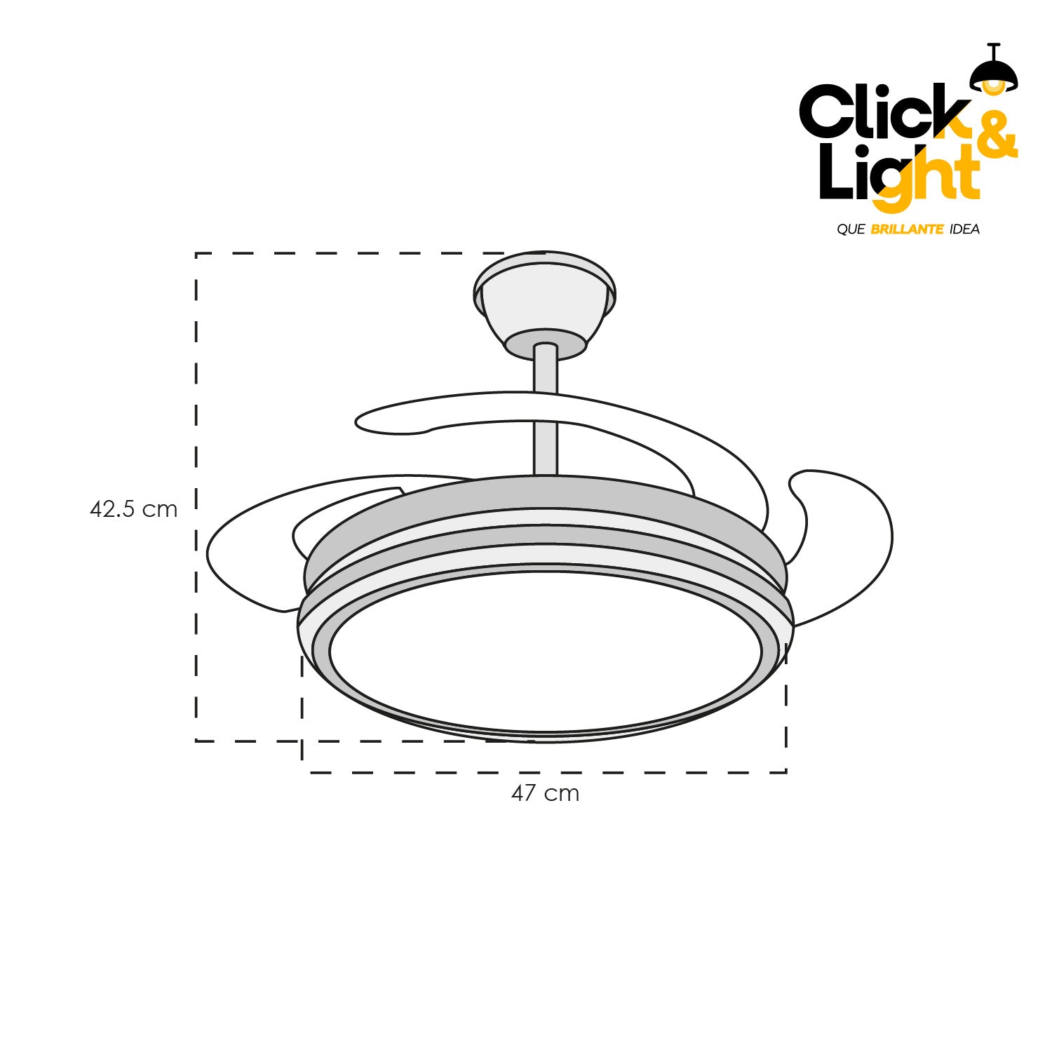 VENTILADOR DE TECHO PANAMA MINIMALISTA
