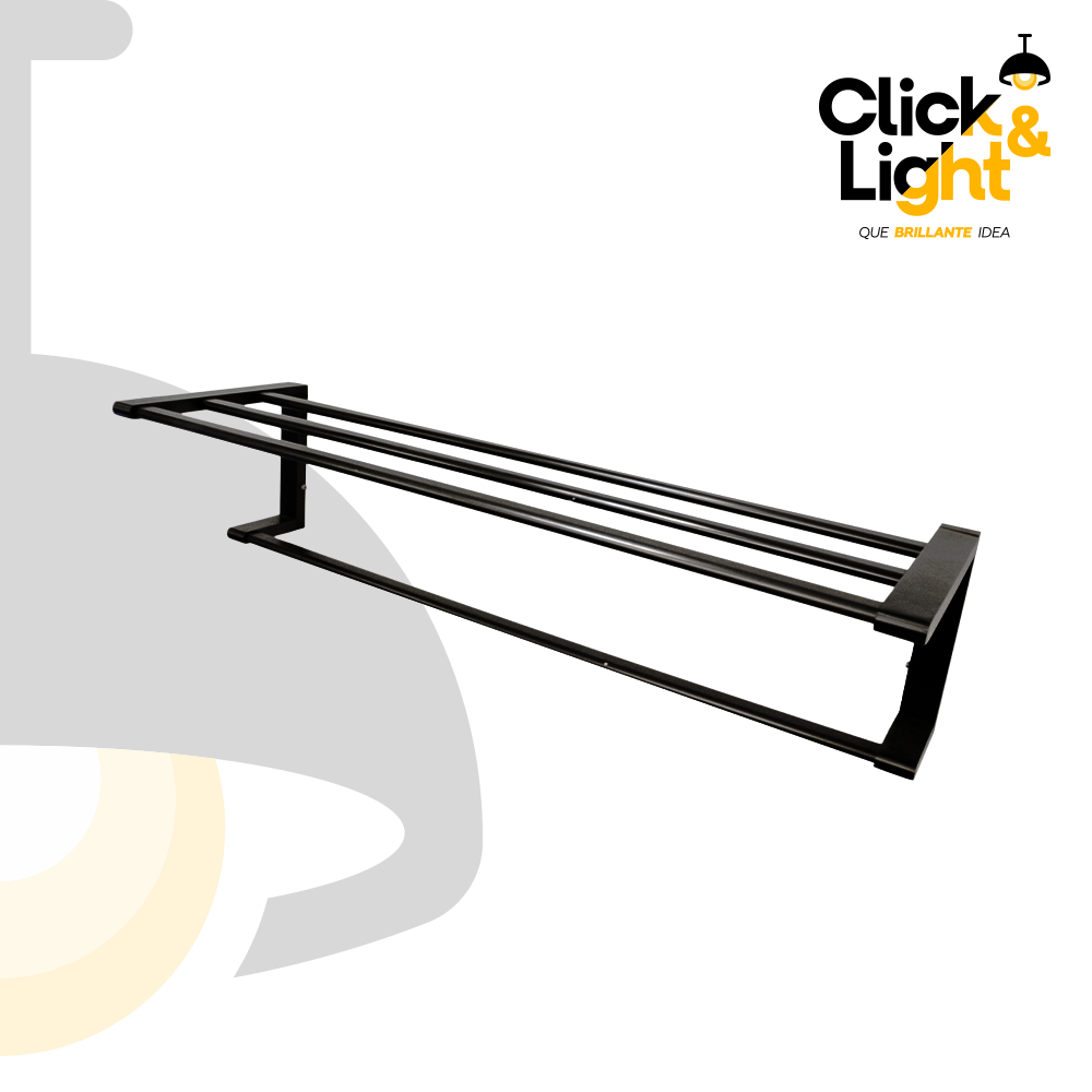 TOALLERO TERRY DOBLE NEGRO