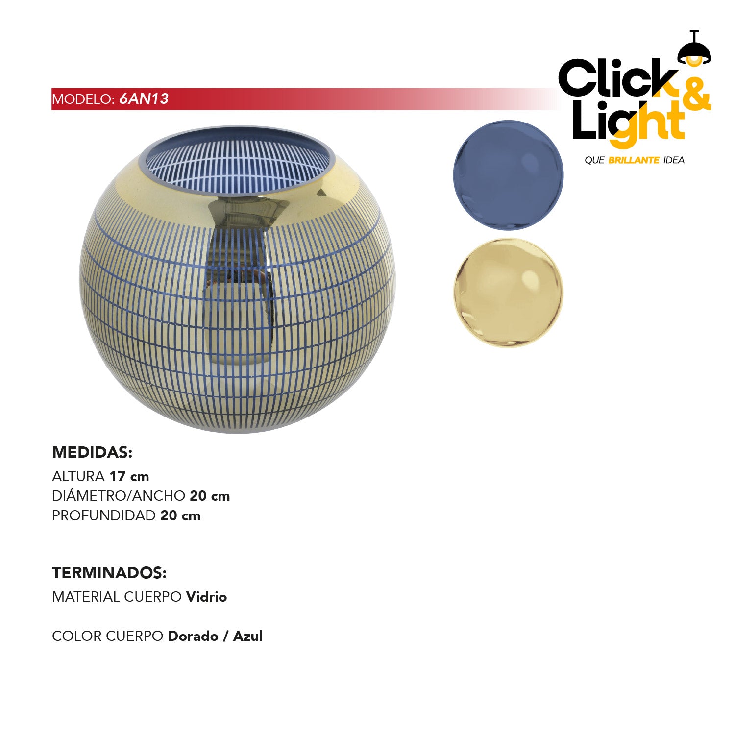 FLORERO DE VIDRIO CLASICO YORK ELEGANTE