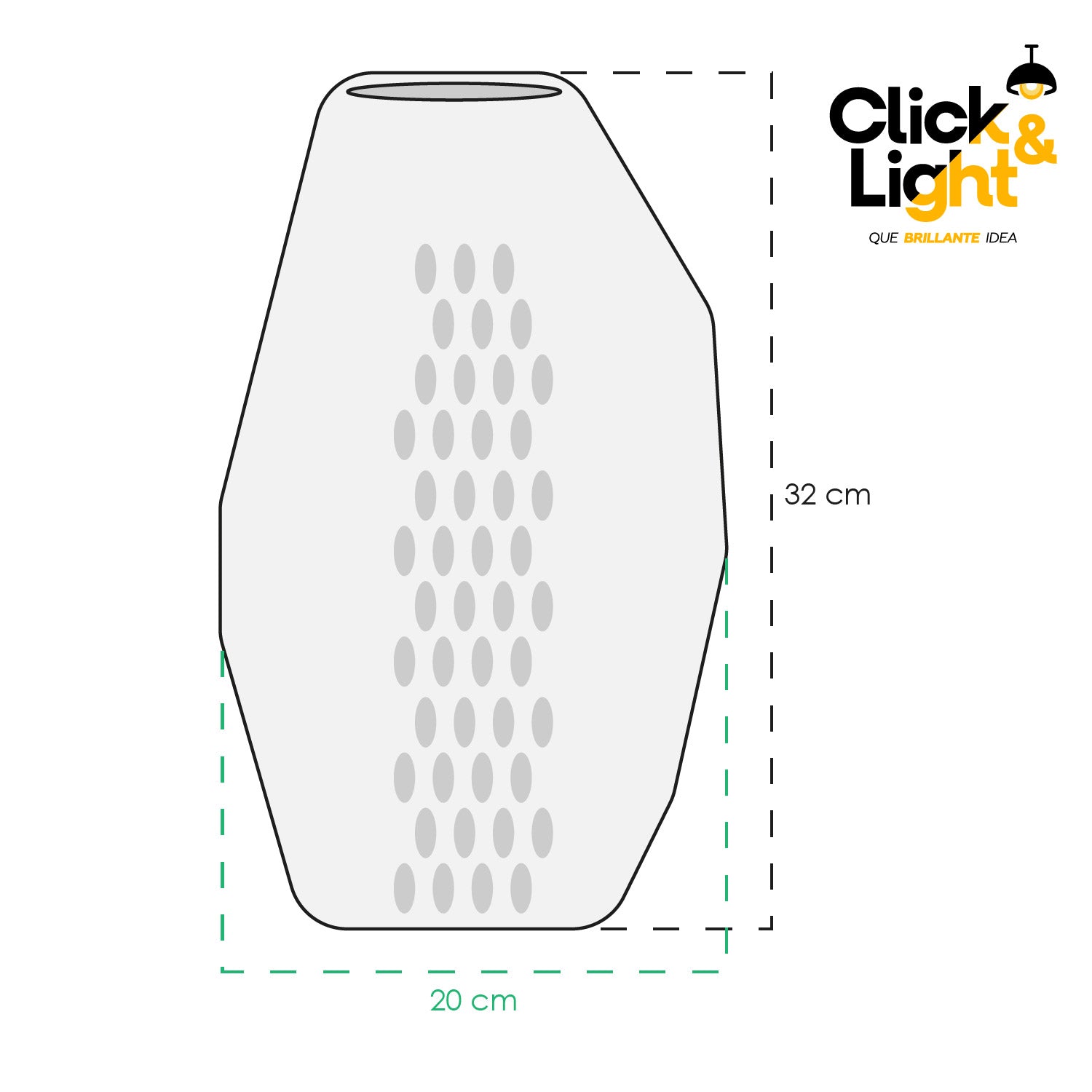 FLORERO DE VIDRIO MODERNO LEEDS ELEGANTE