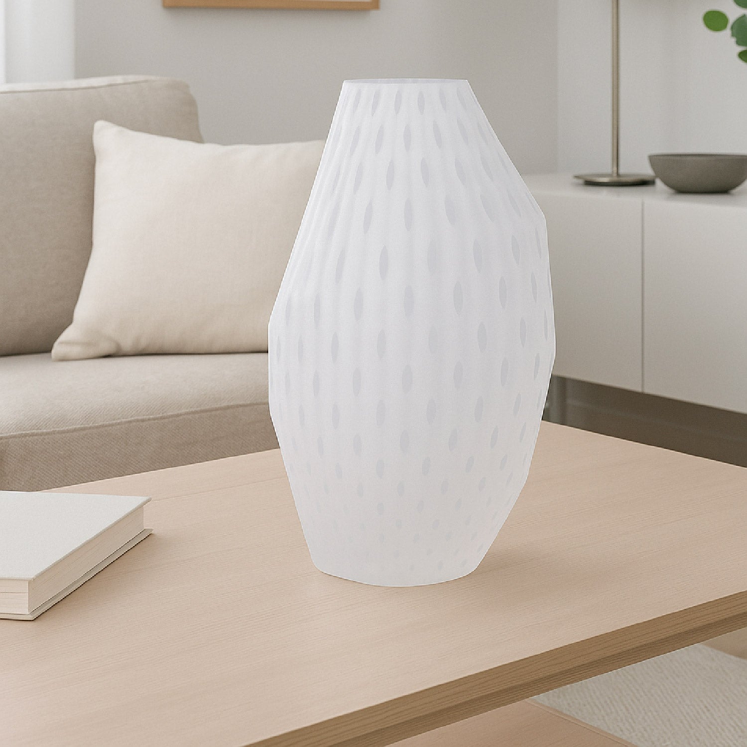 FLORERO DE VIDRIO MODERNO LEEDS ELEGANTE