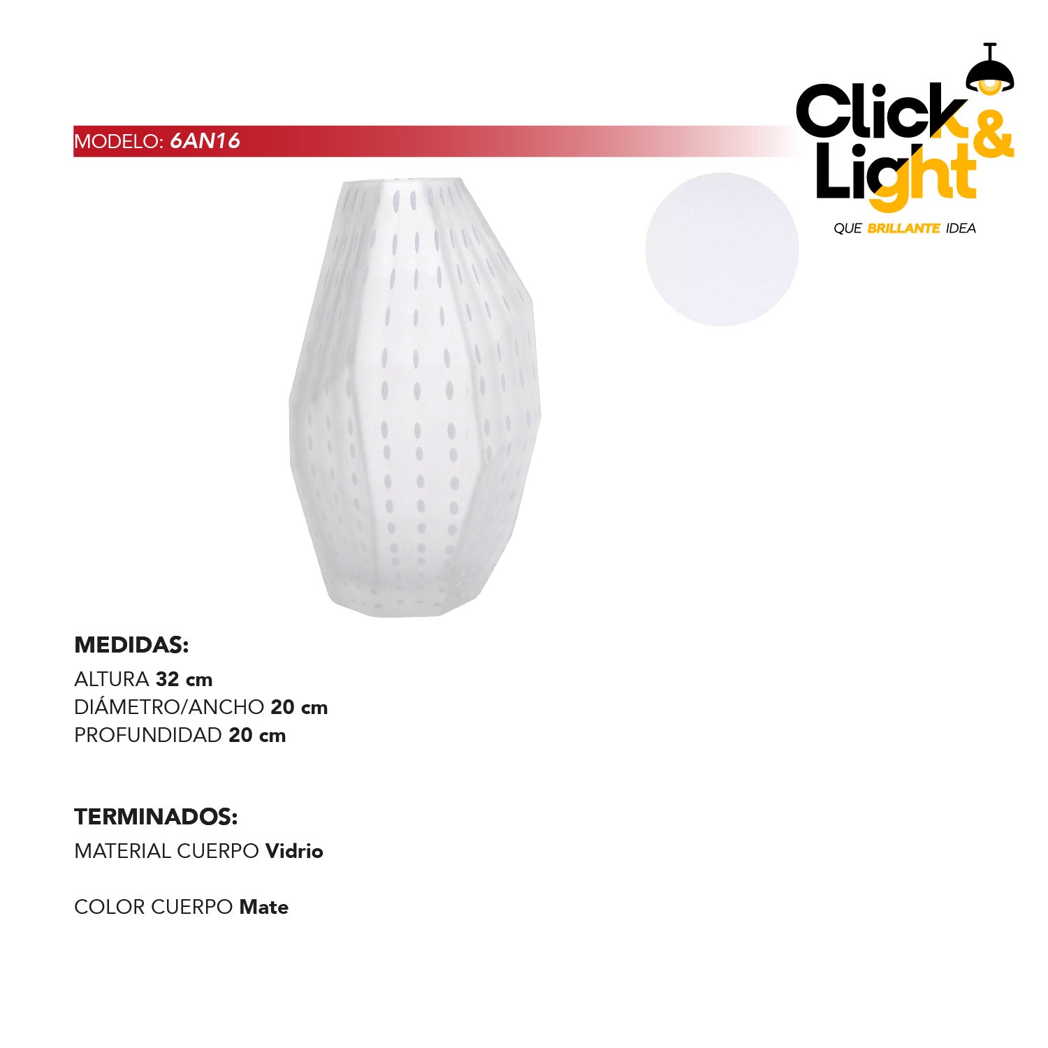 FLORERO DE VIDRIO MODERNO LEEDS ELEGANTE