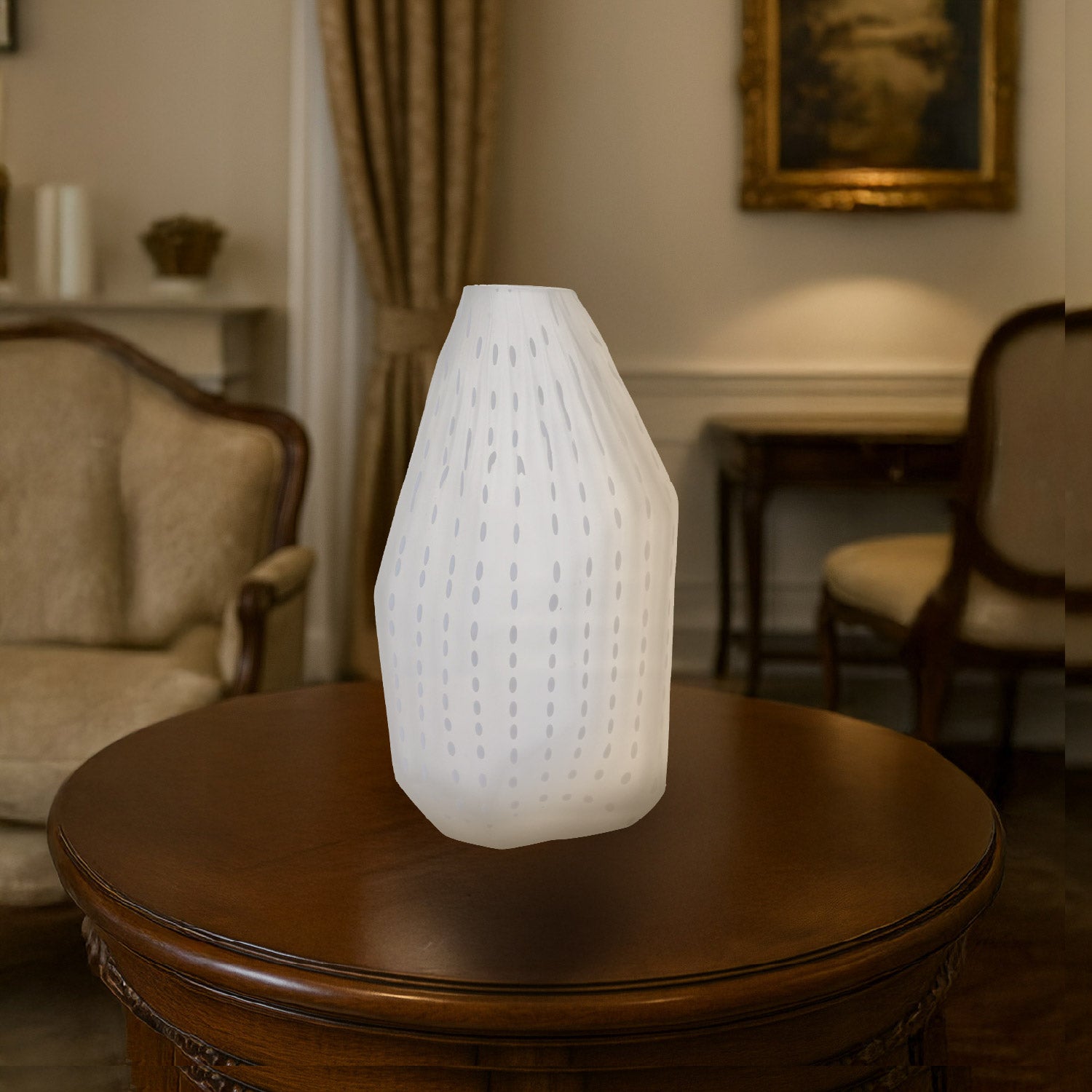 FLORERO DECORATIVO MODERNO BATH DE VIDRIO ELEGANTE