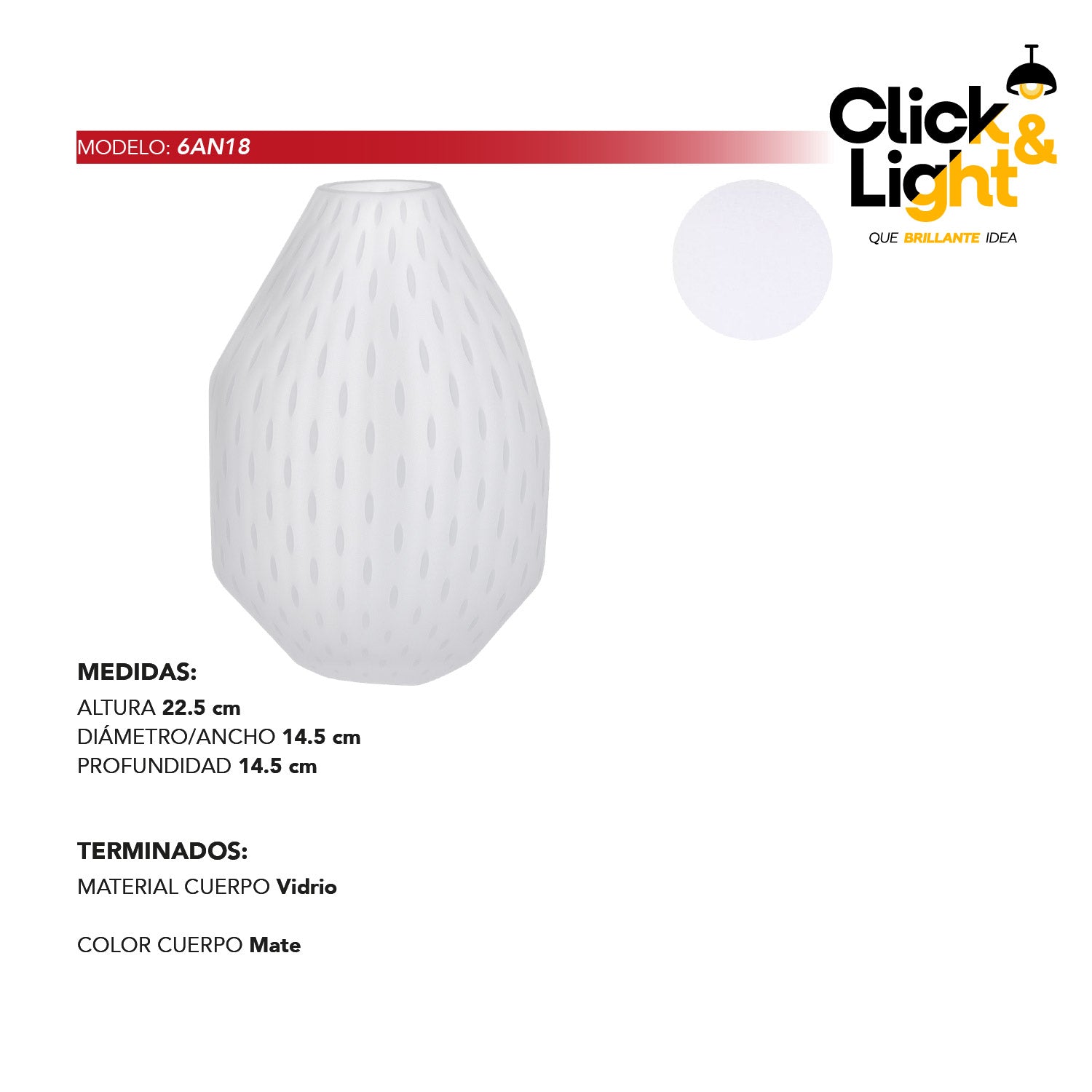 FLORERO DE VIDRIO BRIGHTON ELEGANTE