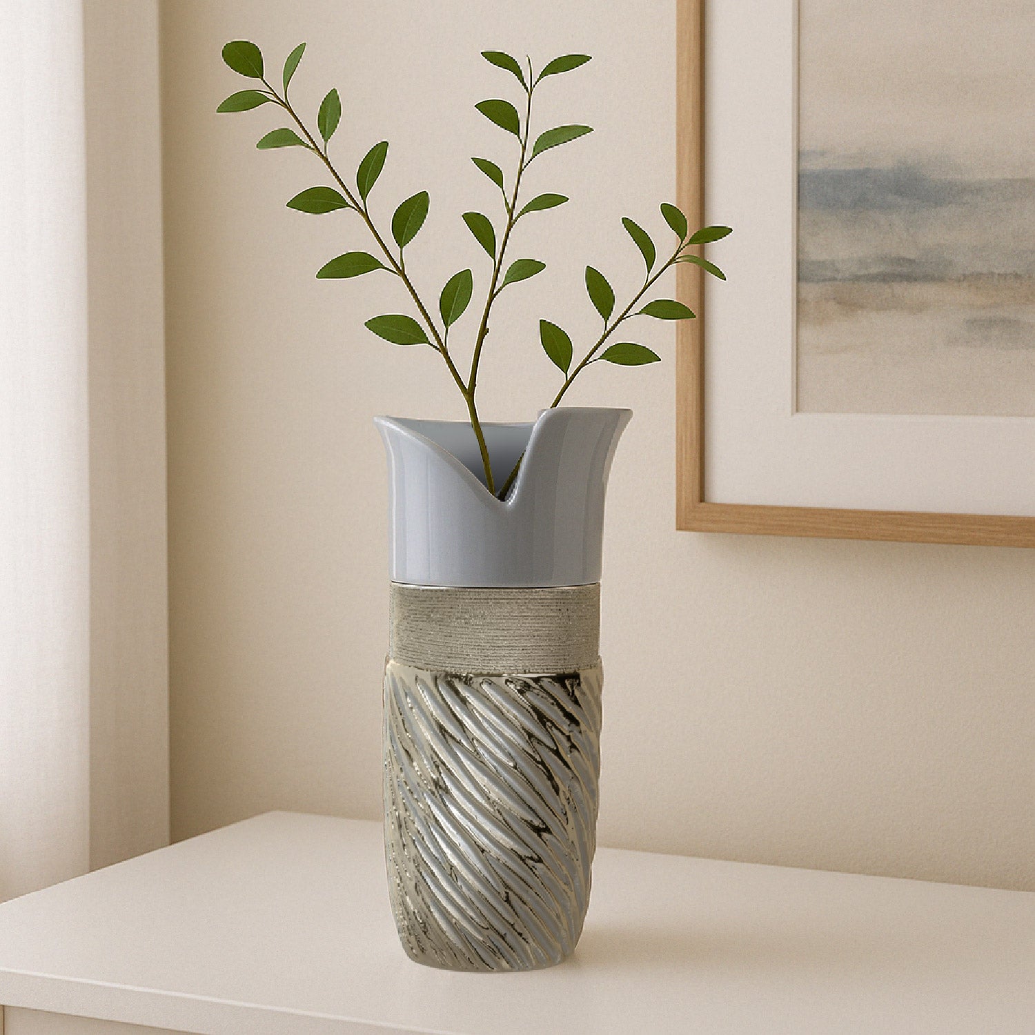 FLORERO DECORATIVO DE CERAMICA MODERNO EXETER