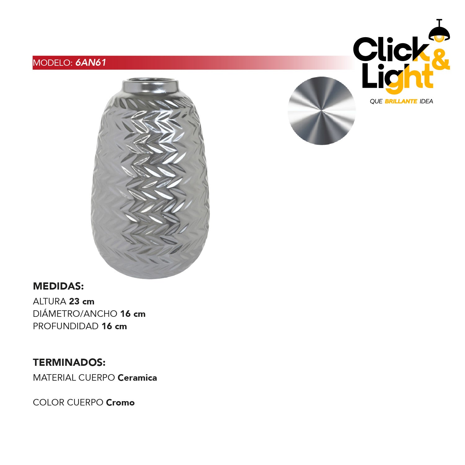 FLORERO DECORATIVO MODERNO MAGUNCIA DE CERAMICA