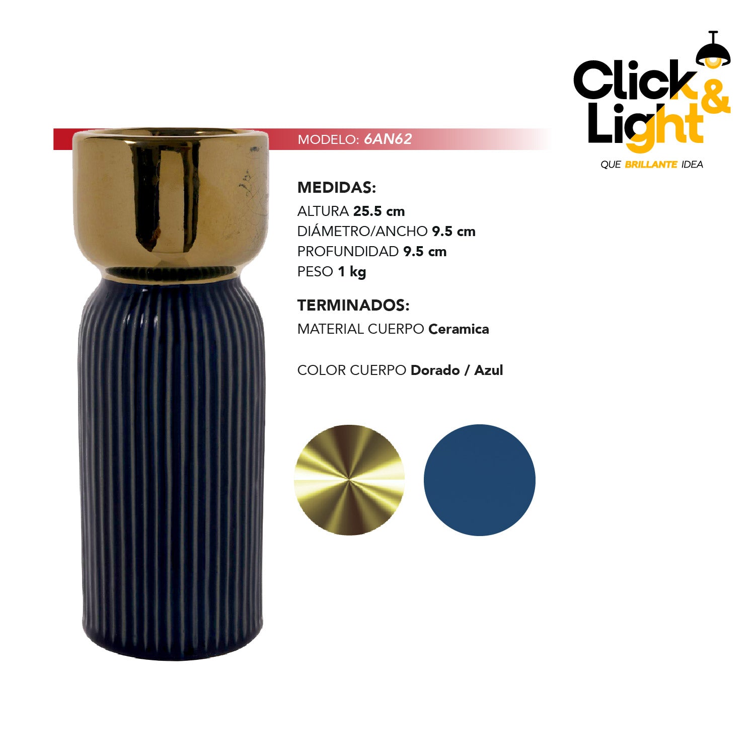 FLORERO DECORATIVO CLÁSICO NAREL