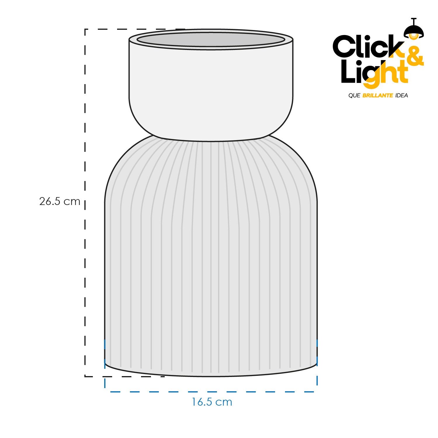 FLORERO DE CERAMICA CONTEMPORANEO ELEGANTE DURHAM