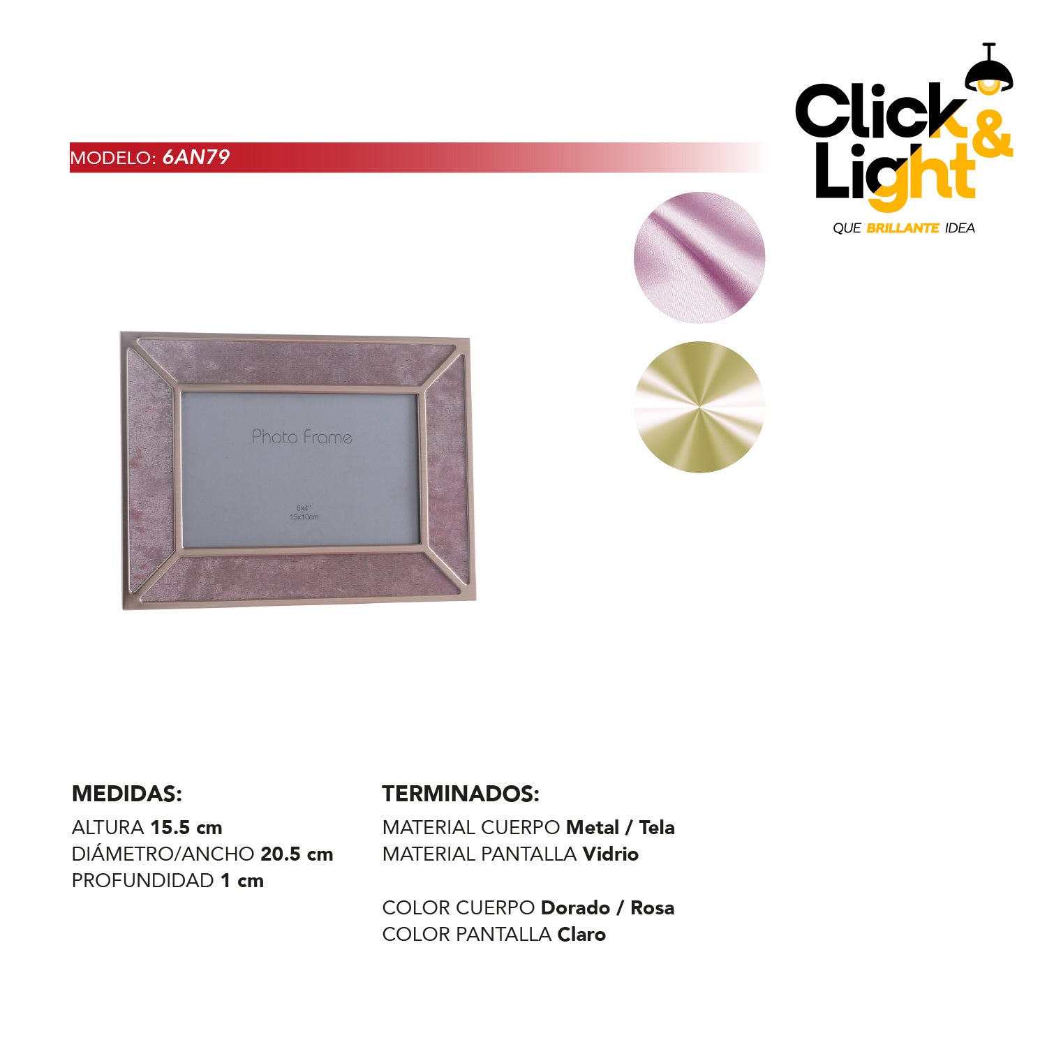 PORTA RETRATO ELEGANTE MANSTEG ESTILO CLASICO