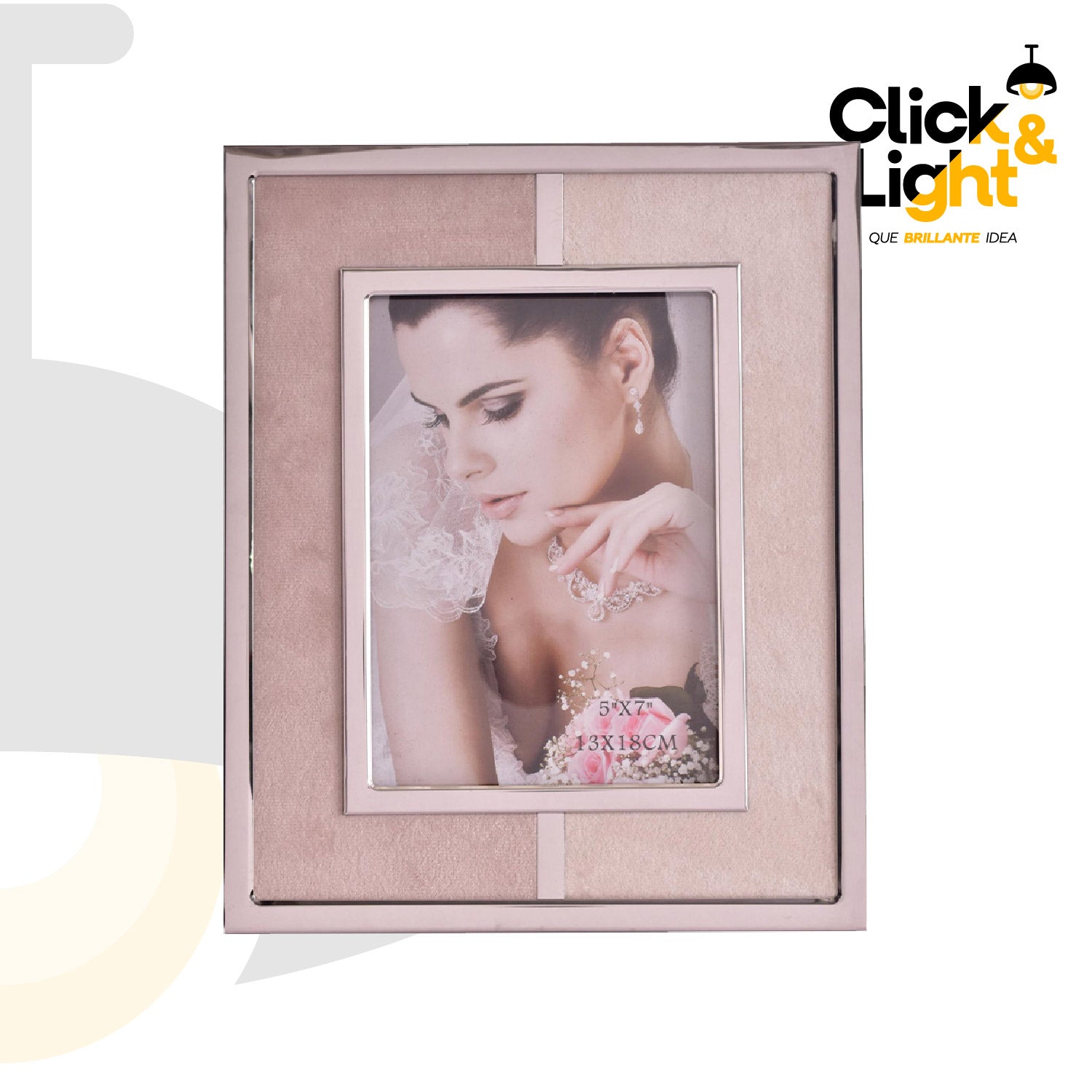 PORTARETRATO DECORATIVO ELEGANTE CALUX COLOR ROSA