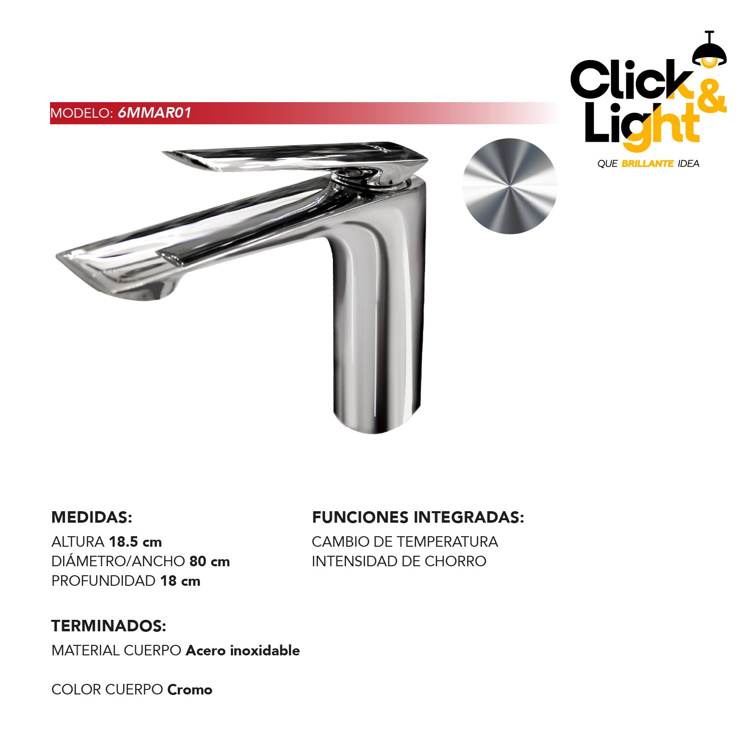 Mezcladora de Lavabo Virex