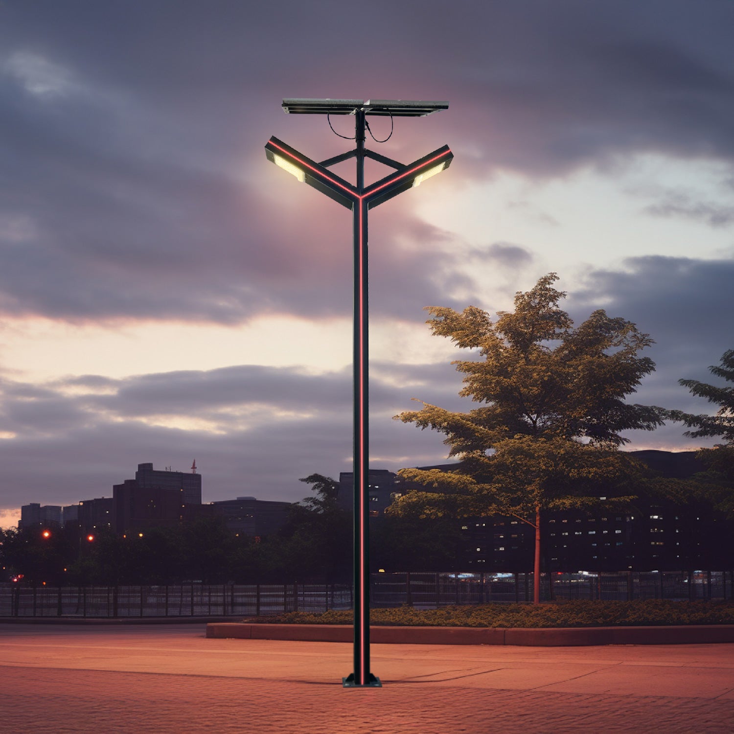 POSTE SOLAR DE PISO MODERNO PANTRA