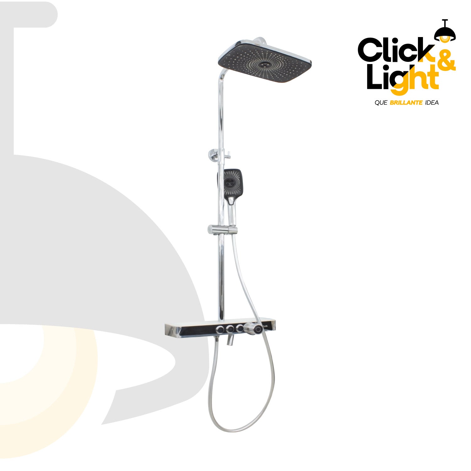 REGADERA MODERNA PRAIA CROMO