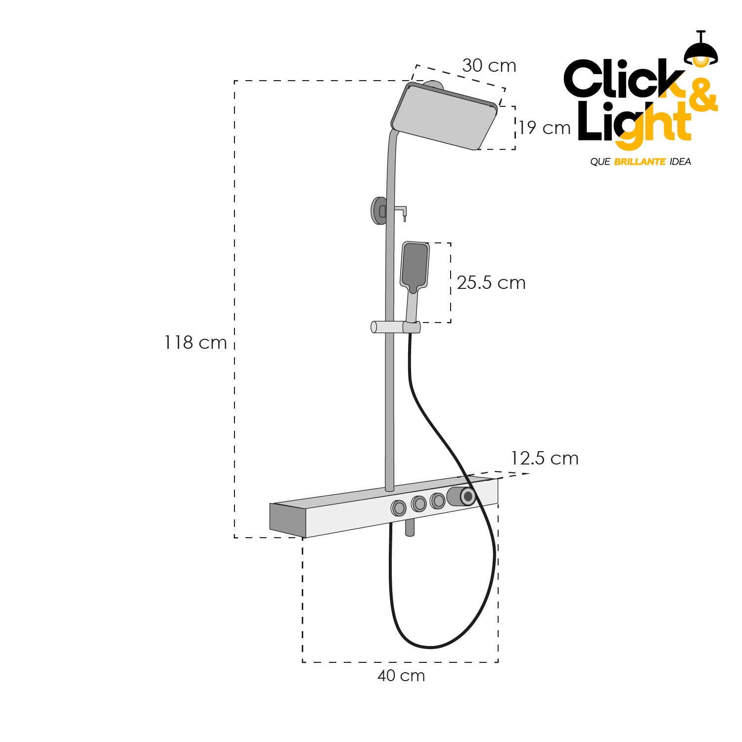 REGADERA MODERNA PRAIA CROMO