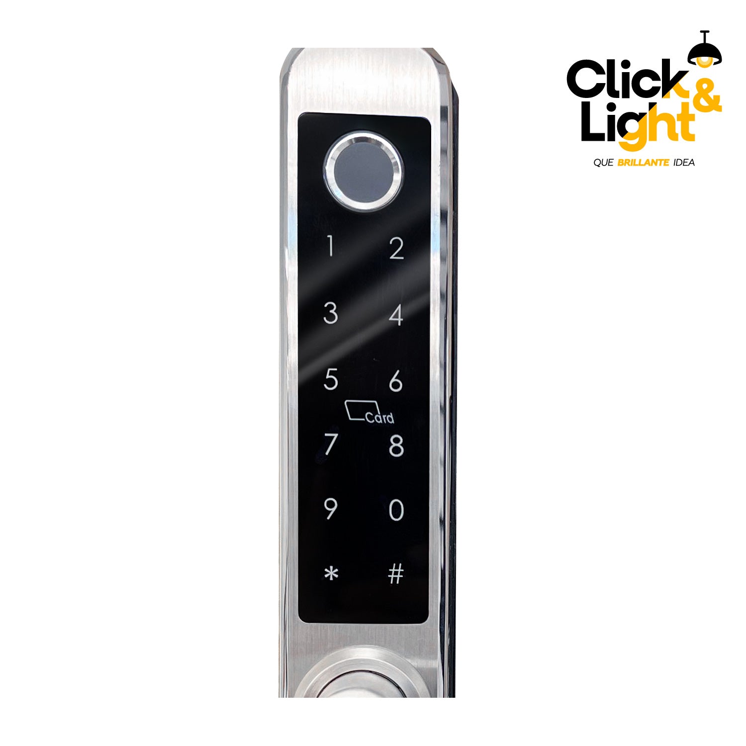 CERRADURA PARA PUERTA MODERNA PLATA COOPER