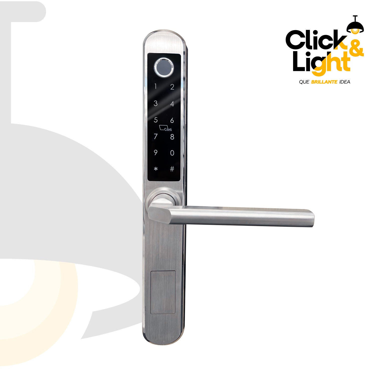 CERRADURA PARA PUERTA MODERNA PLATA COOPER