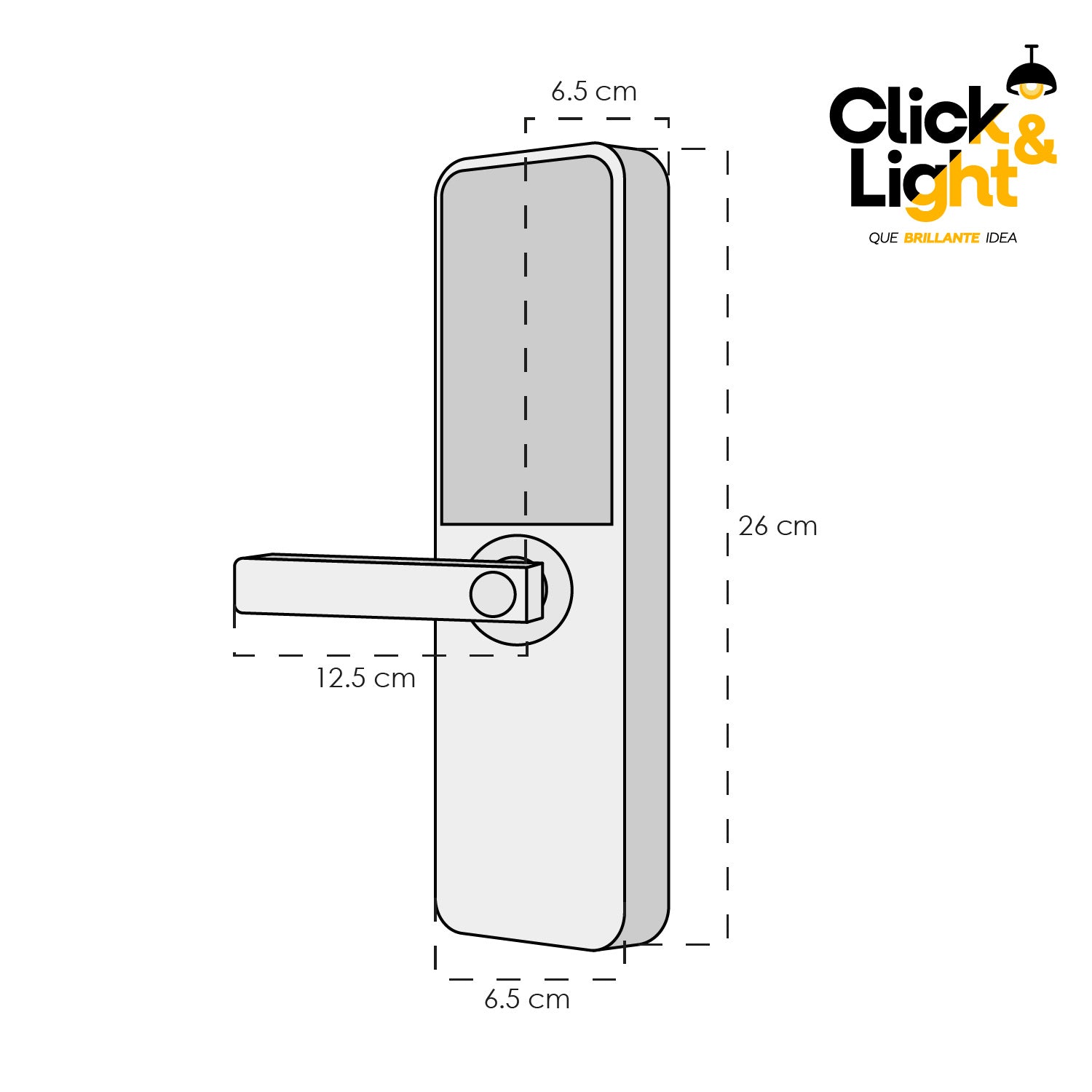 CERRADURA MODERNA PARA PUERTA INTELIGENTE KRUP