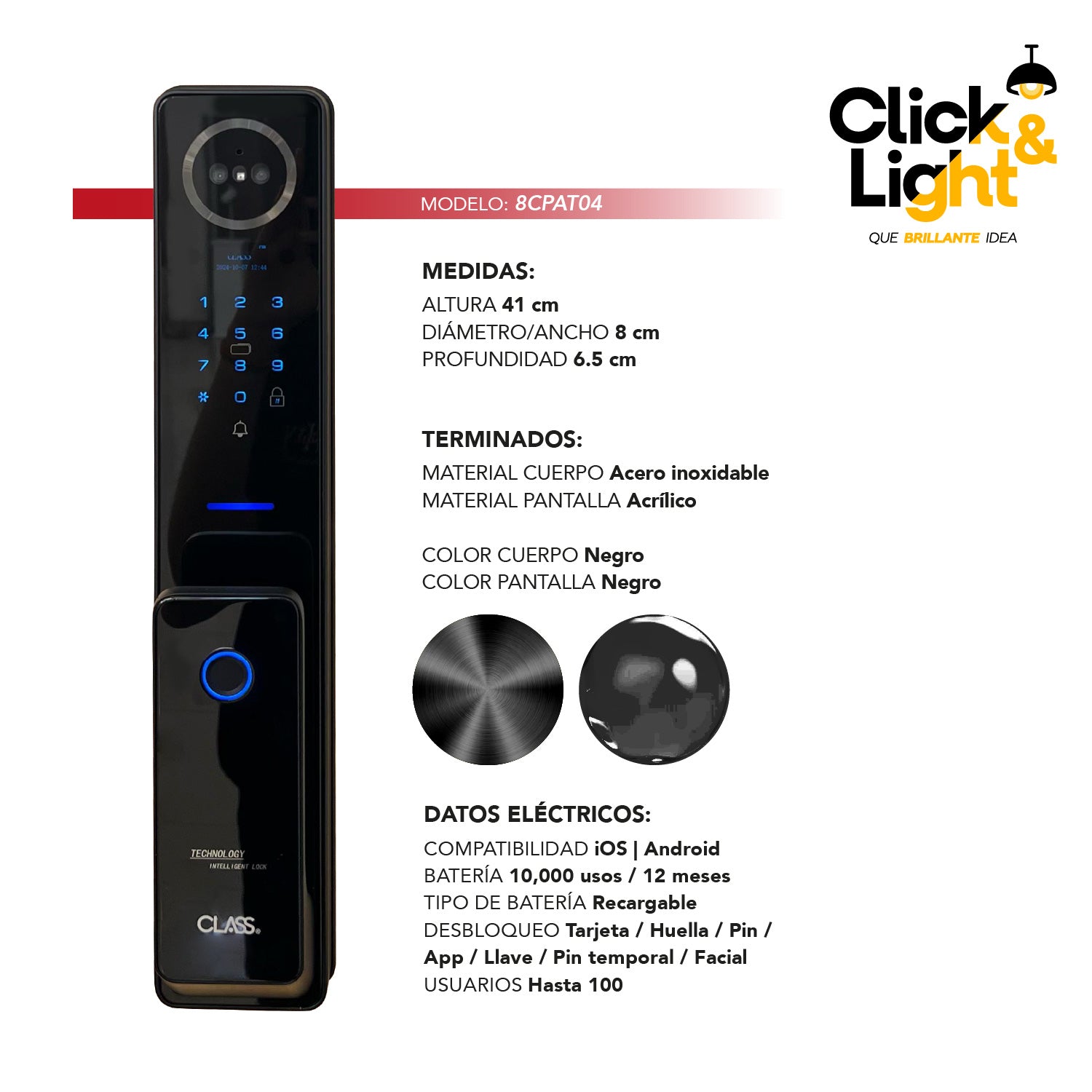 CERRADURA PARA PUERTA INTELIGENTE MODERNA KOPREX