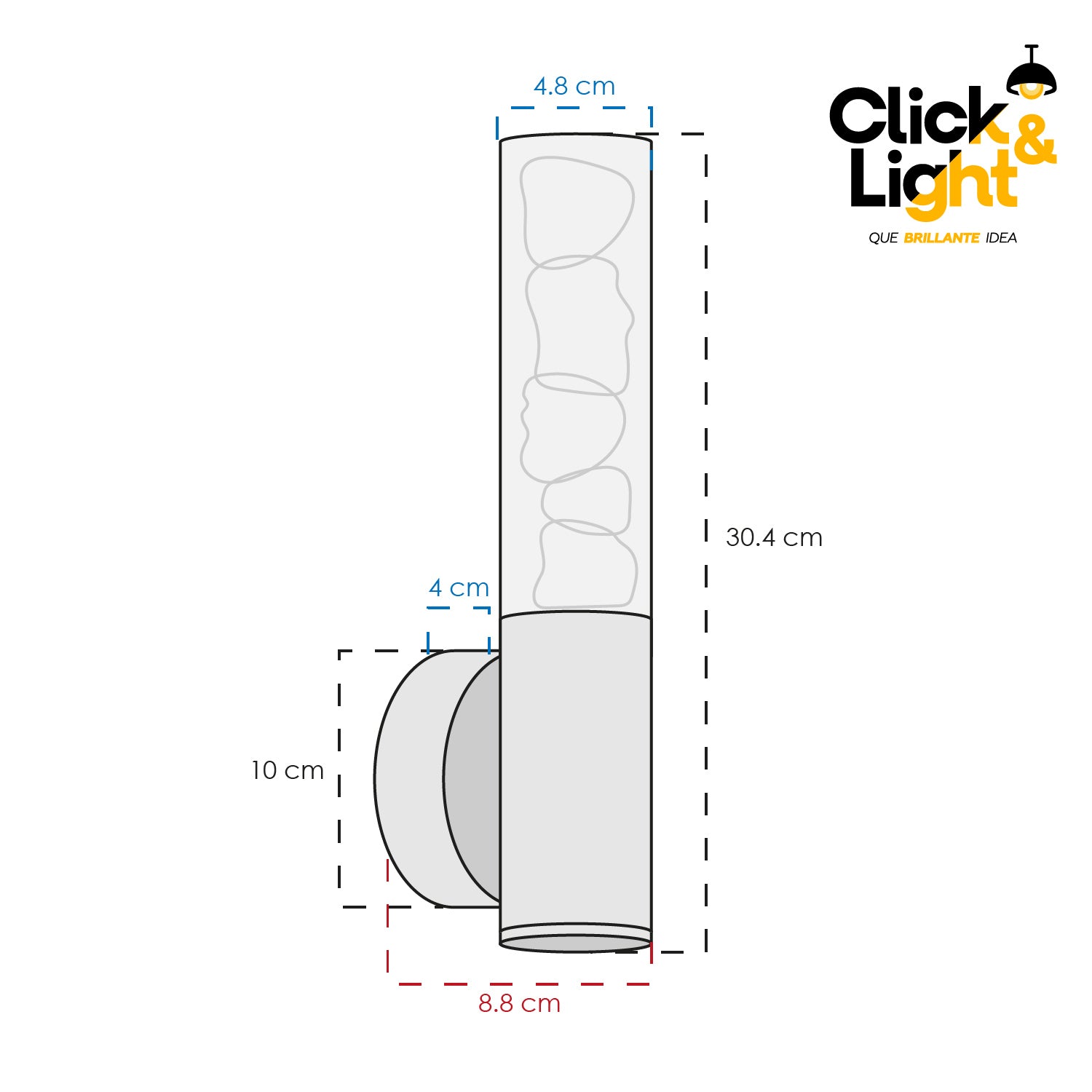 Arbotante Altair Estilo Contemporáneo