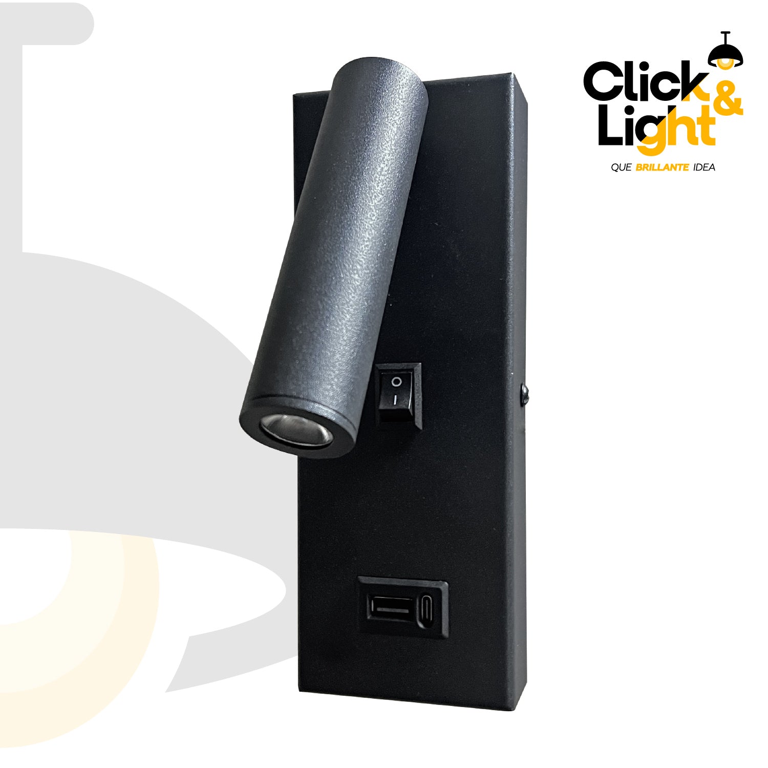 Arbotante Moderno Led Bronix negro
