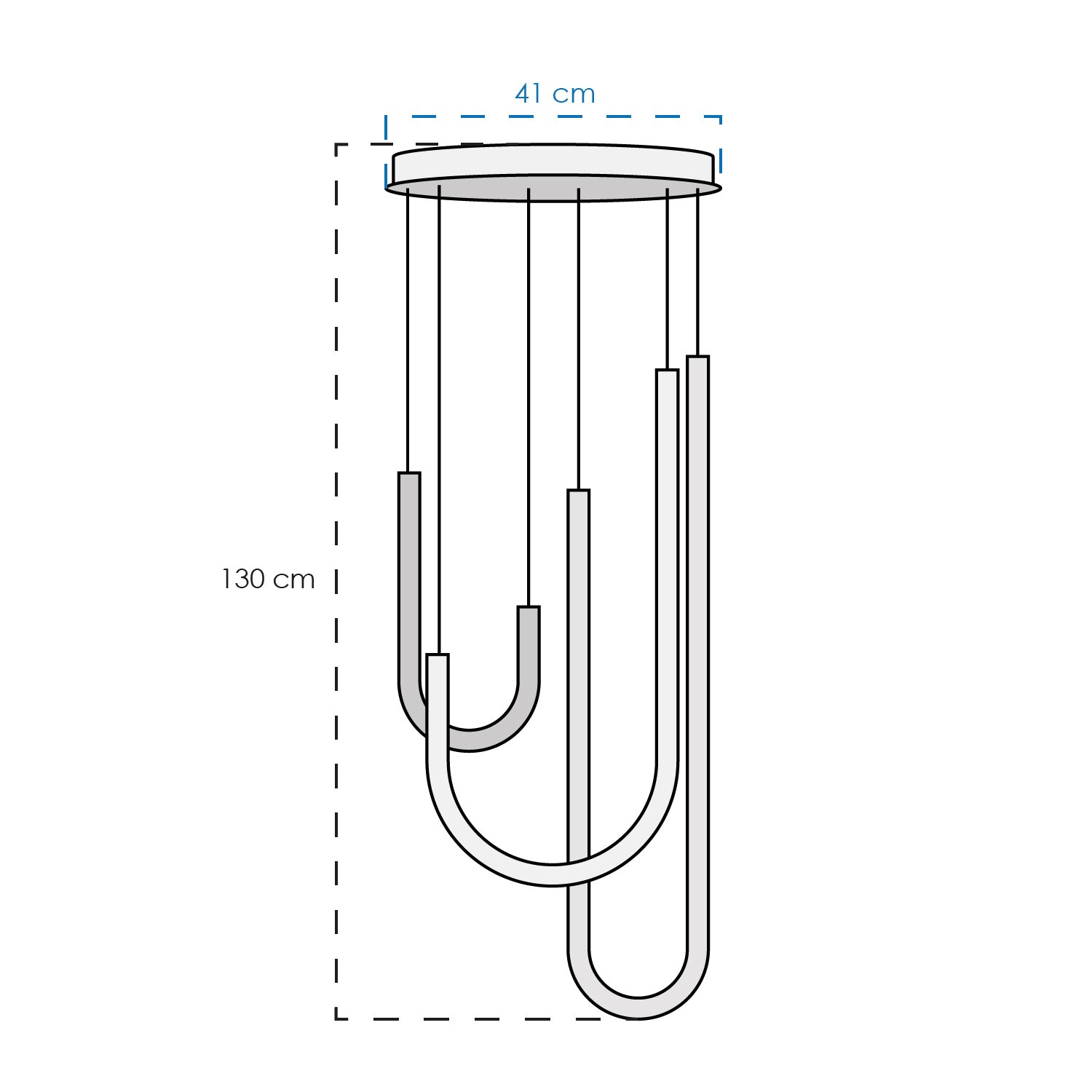 COLGANTE WHINNEY MODERNO COLOR BLANCO
