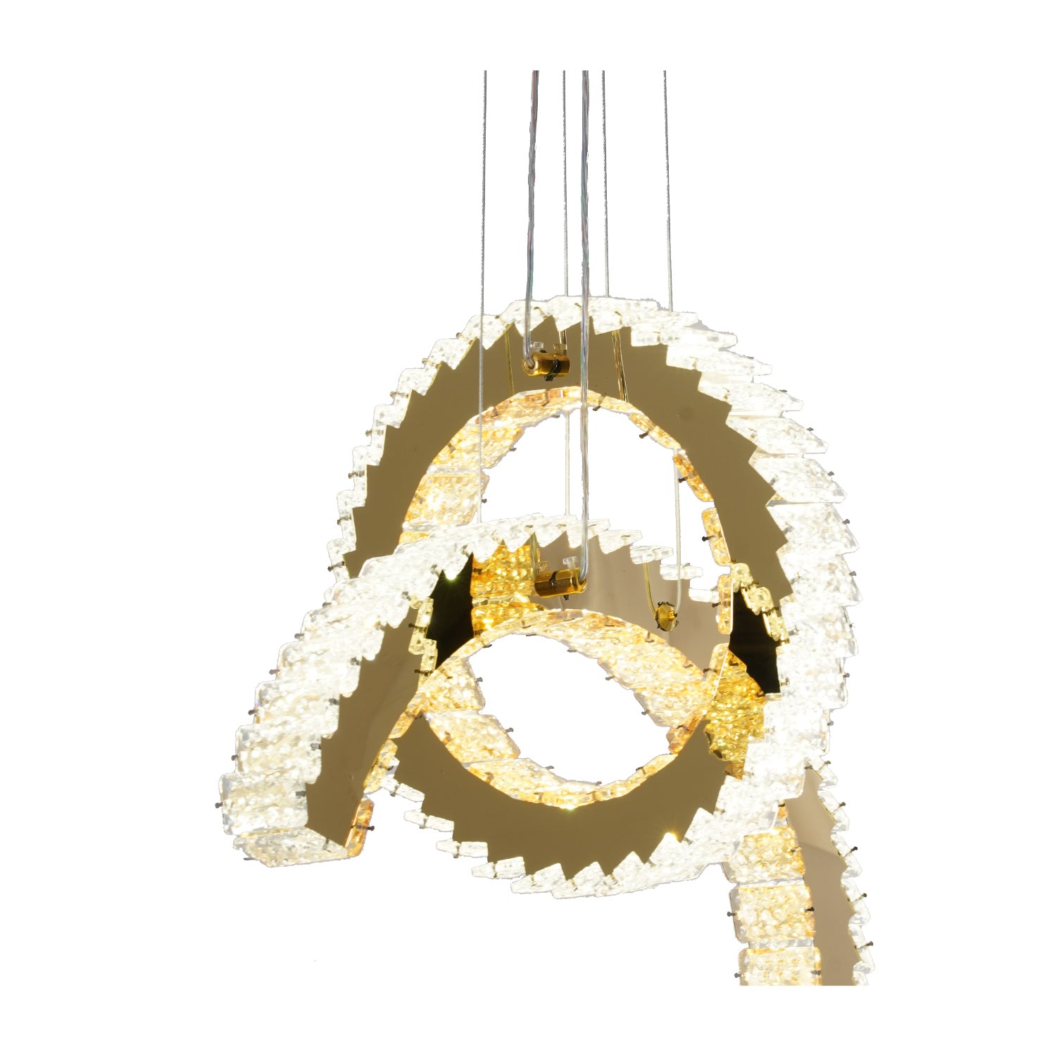 COLGANTE SAMANTHA MODERNO DORADO / ÁMBAR