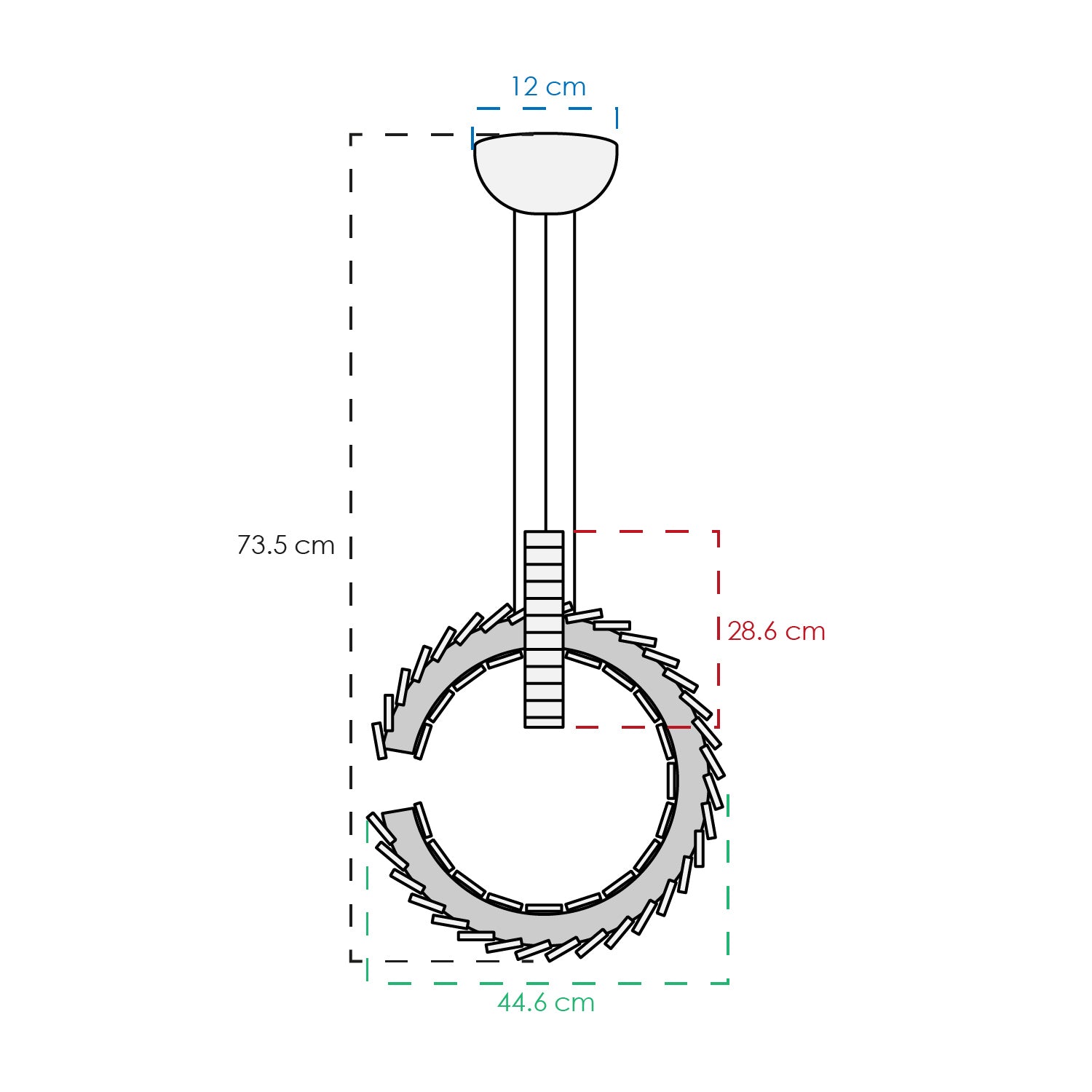 COLGANTE SAMANTHA MODERNO DORADO / ÁMBAR