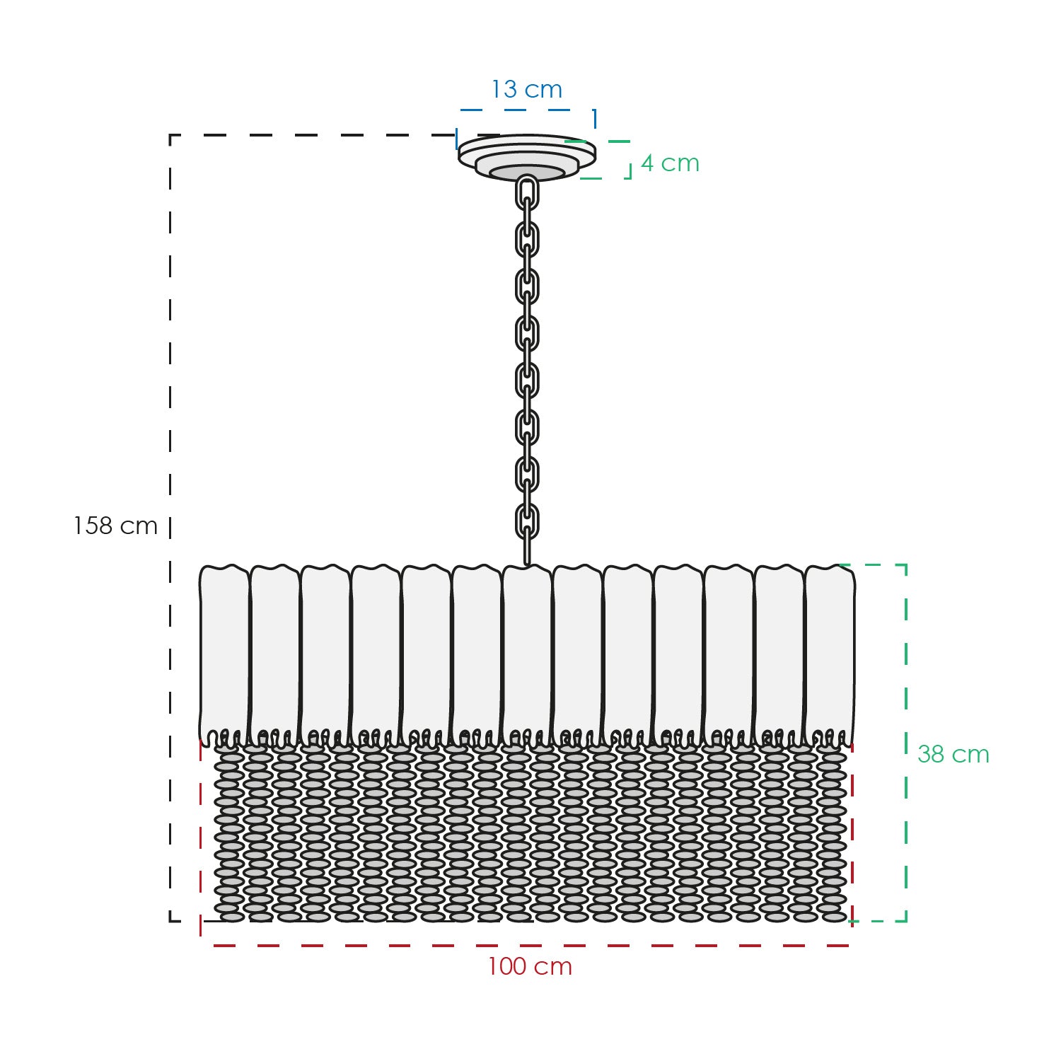COLGANTE CAMILA CLÁSICO DORADO/ CLARO