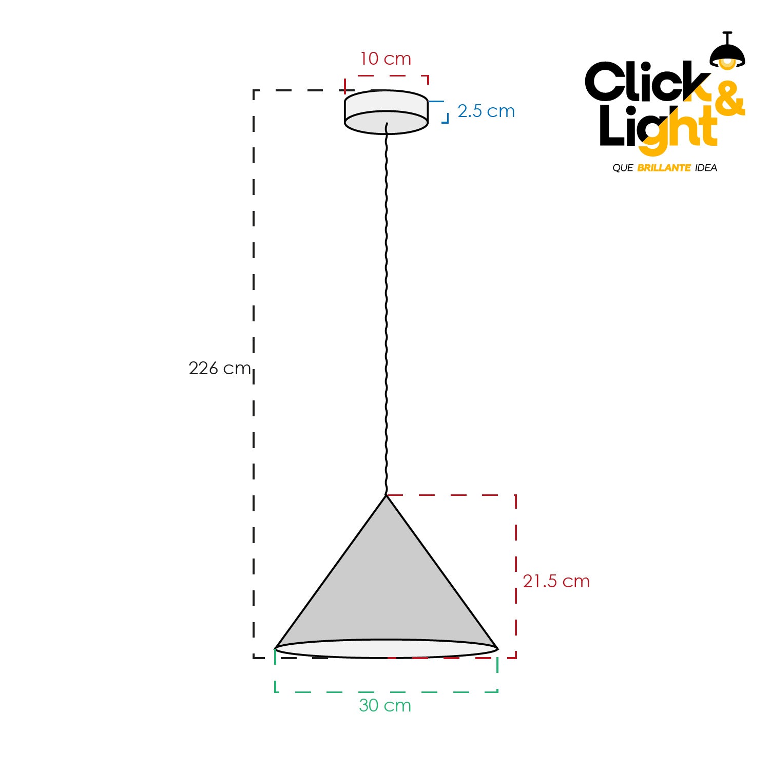 COLGANTE CARIN INDUSTRIAL COLOR MARRÓN