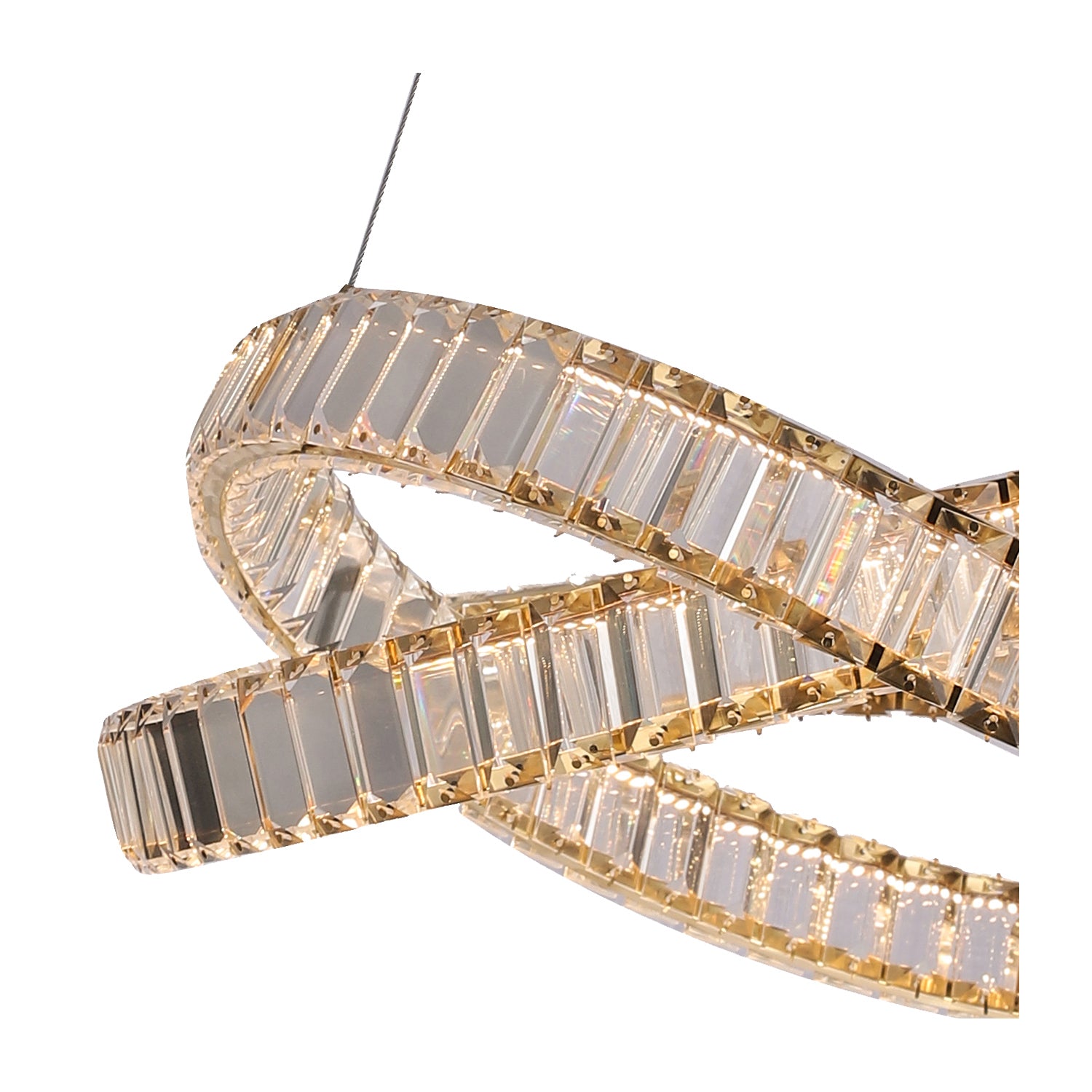 COLGANTE ISABELLA MODERNO DORADO CLARO