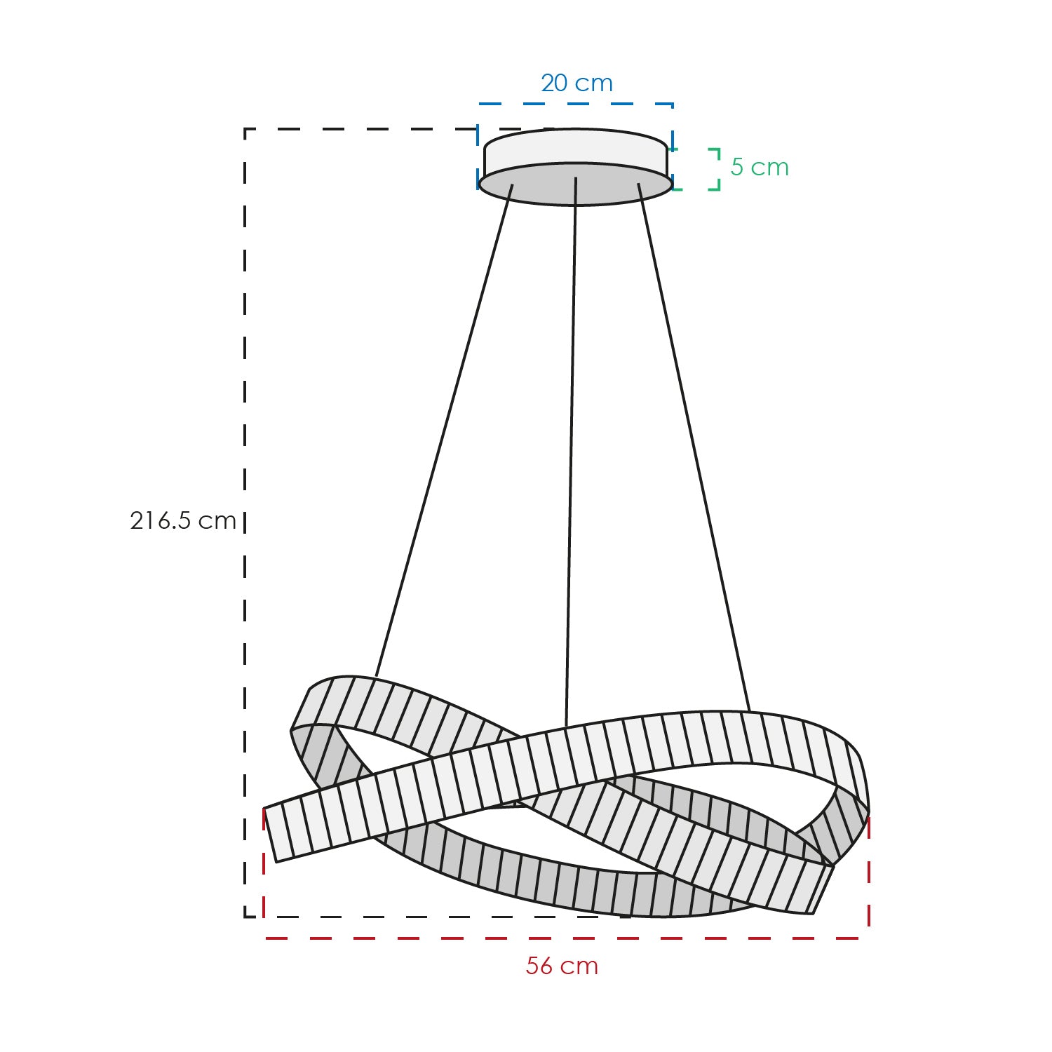 COLGANTE ISABELLA MODERNO DORADO CLARO