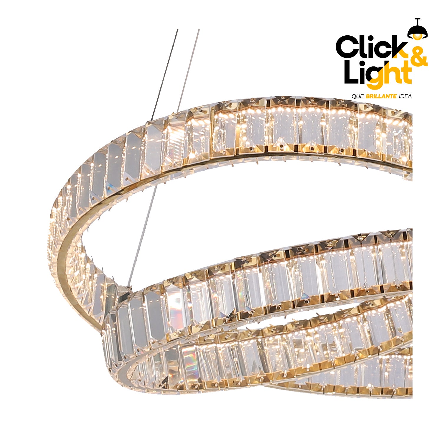 COLGANTE ELENA MODERNO DORADO CLARO