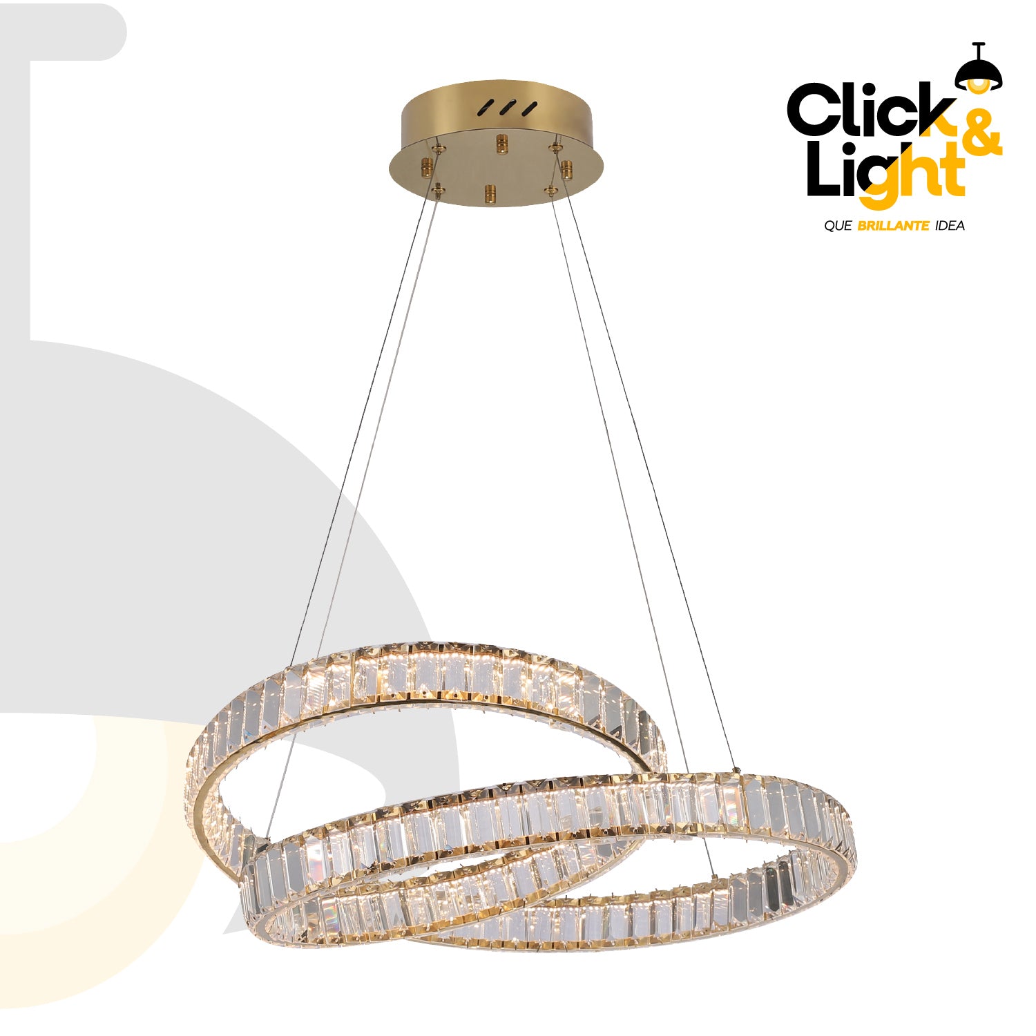 COLGANTE ELENA MODERNO DORADO CLARO