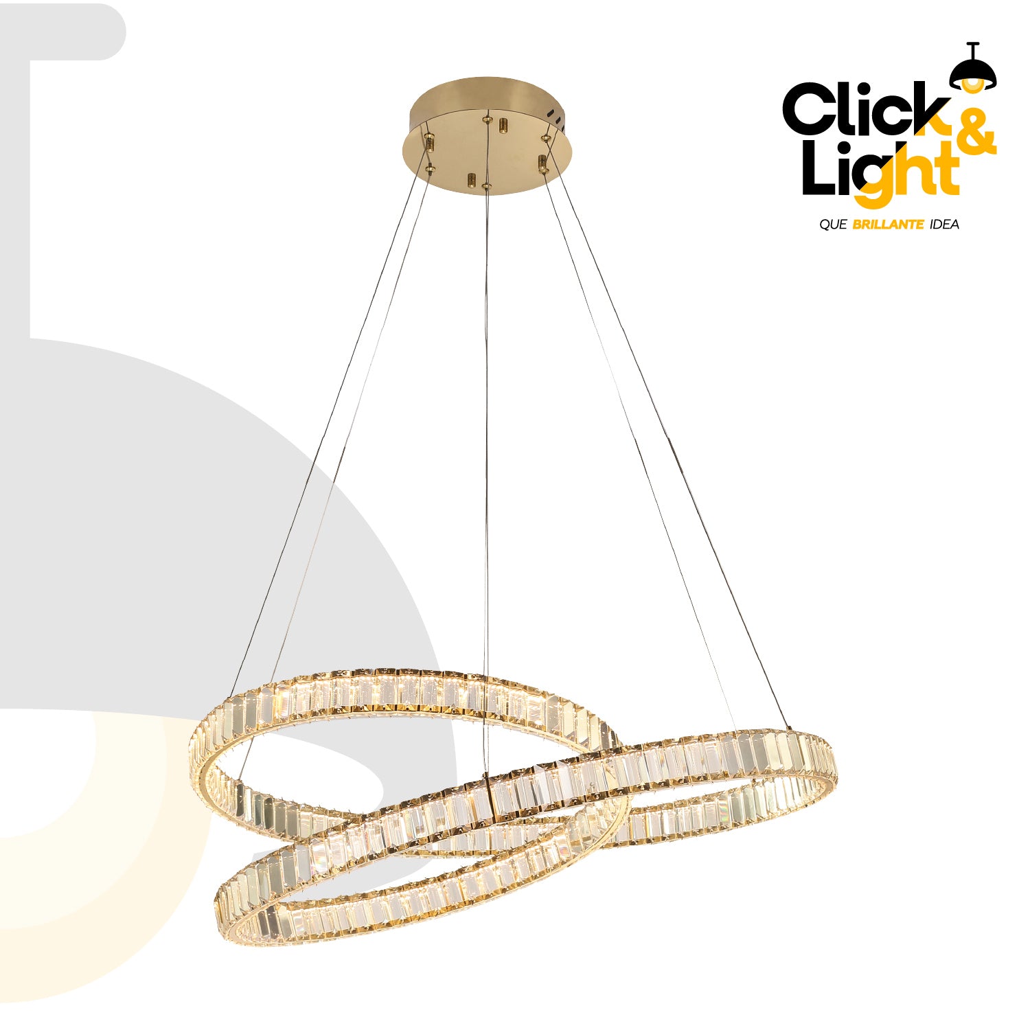 COLGANTE GABRIELA MODERNO DORADO CLARO