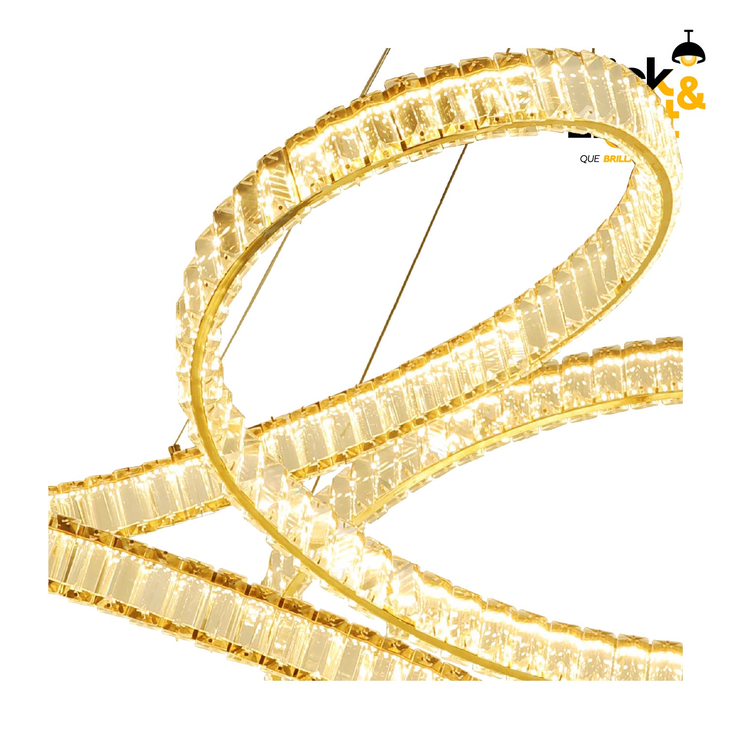 COLGANTE MELISSA MODERNO DORADO CLARO