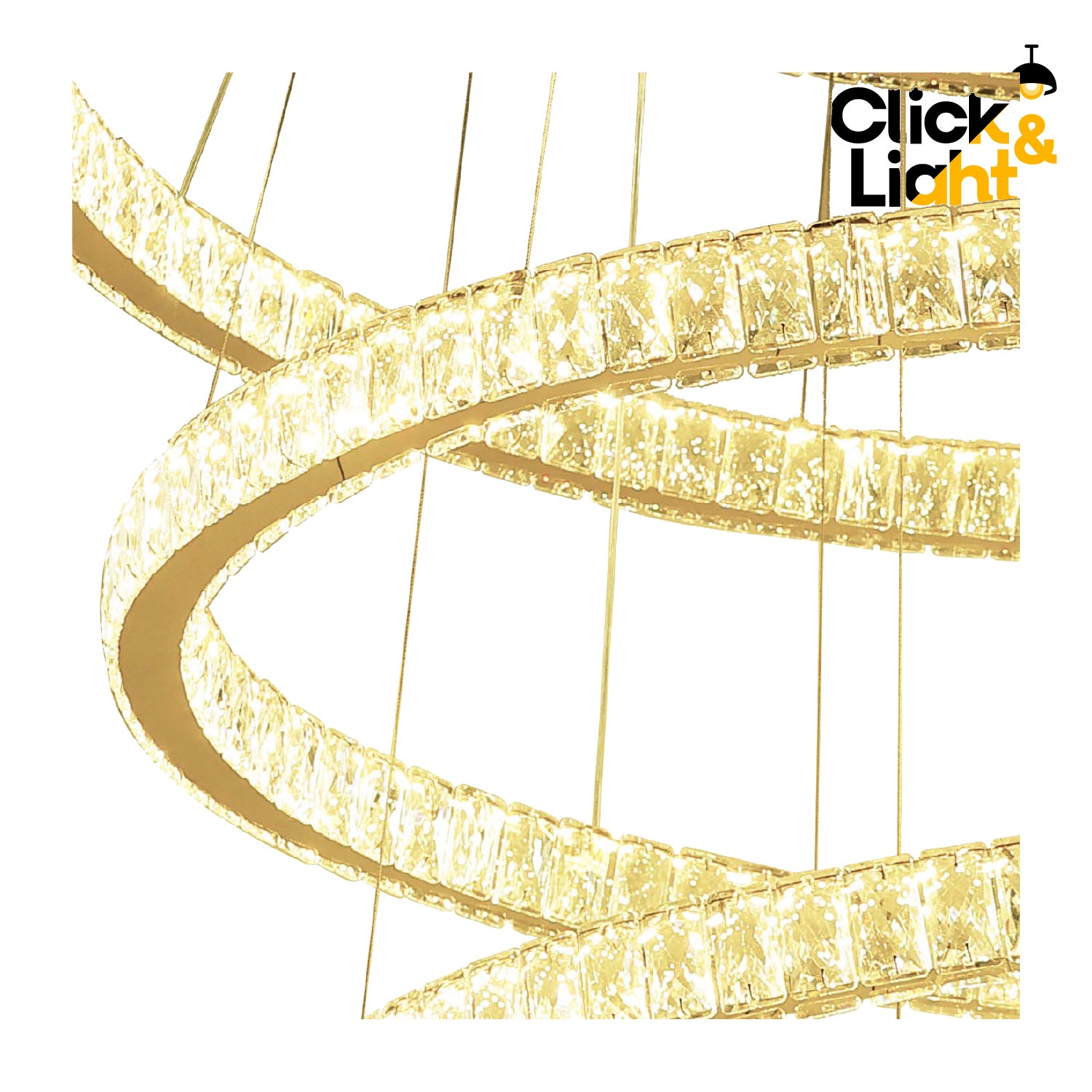 COLGANTE MODERNO MELISSA DORADO CLARO