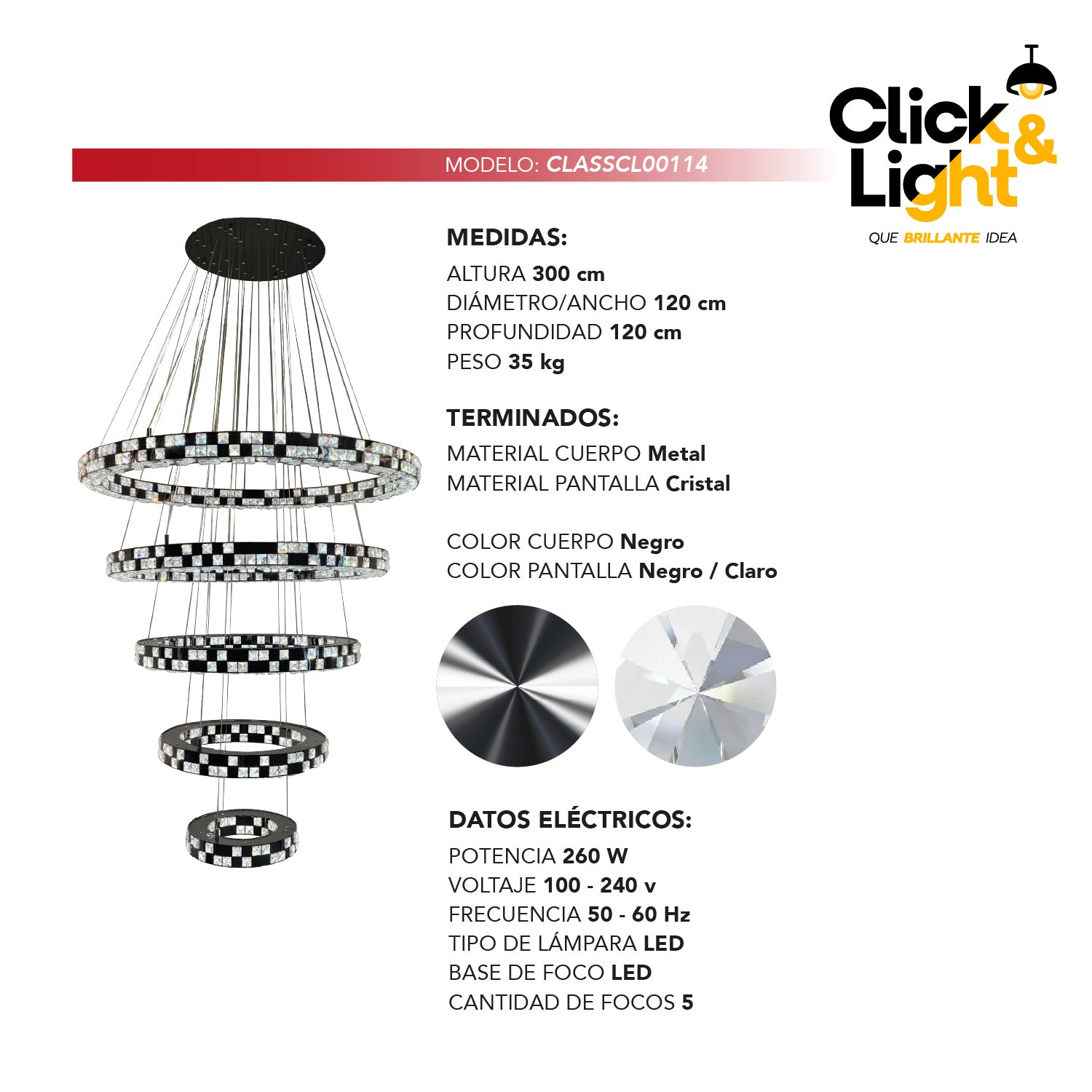 COLGANTE MODERNO ANGEL NEGRO CLARO