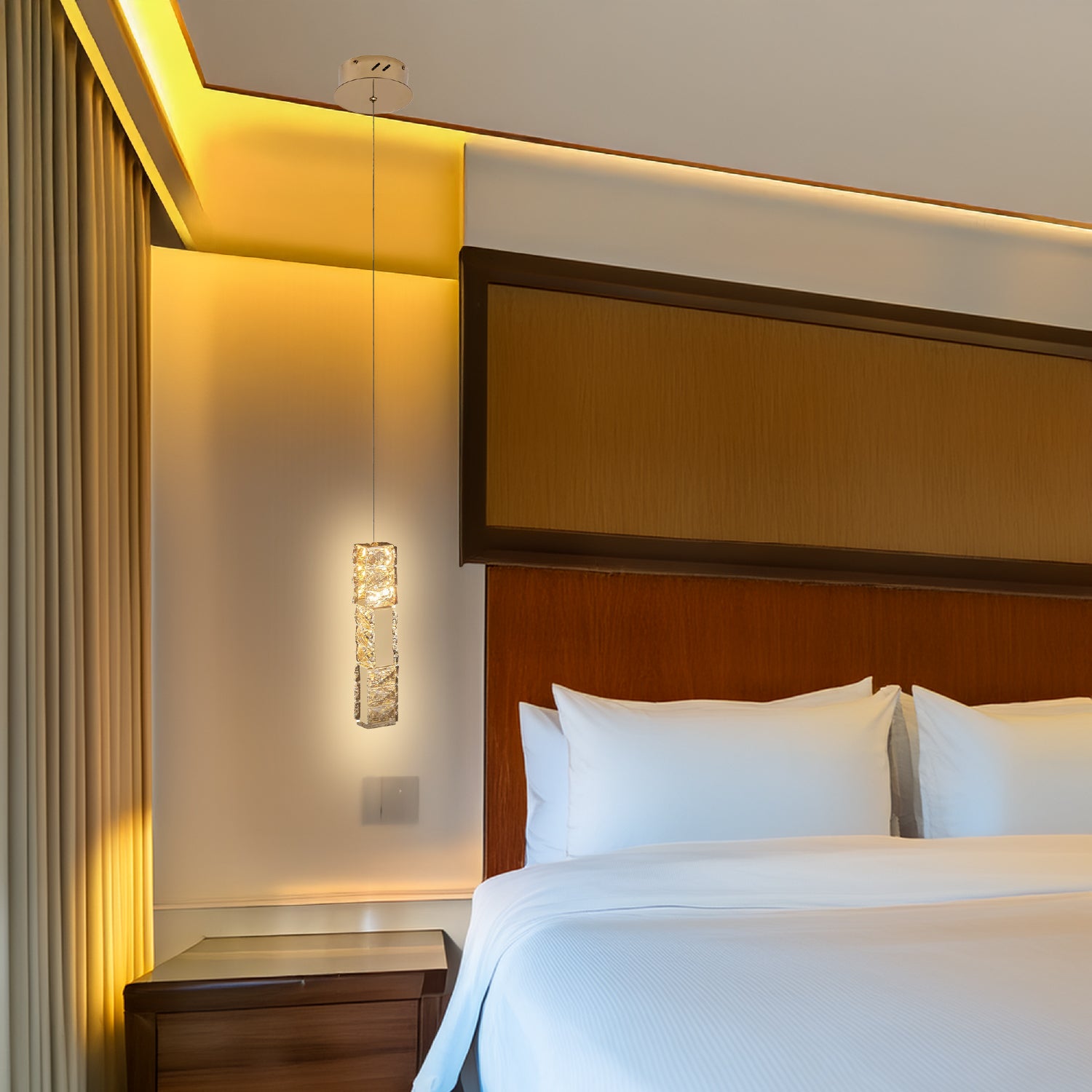 COLGANTE MODERNO ELIZABETH DORADO CLARO