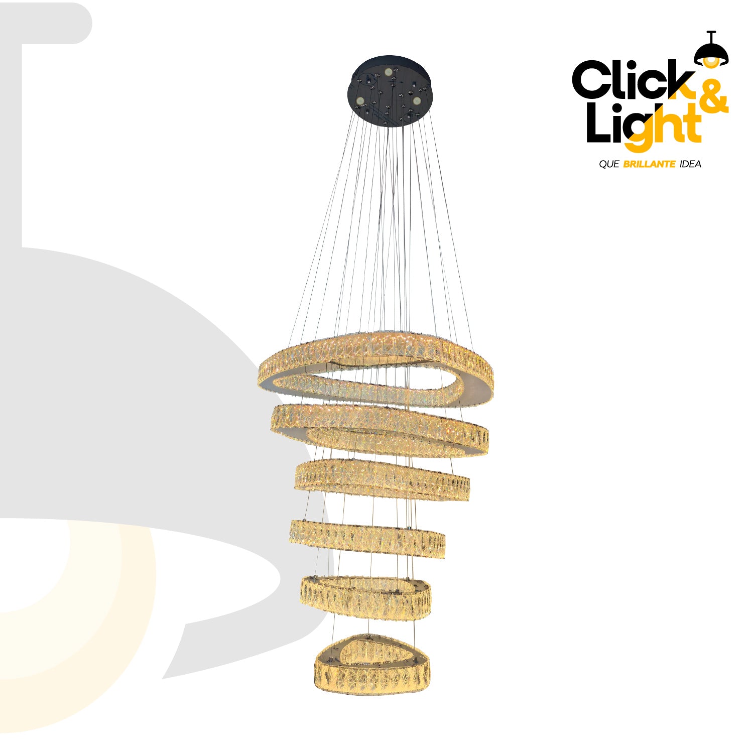 COLGANTE NATALIA MODERNO DORADO CLARO