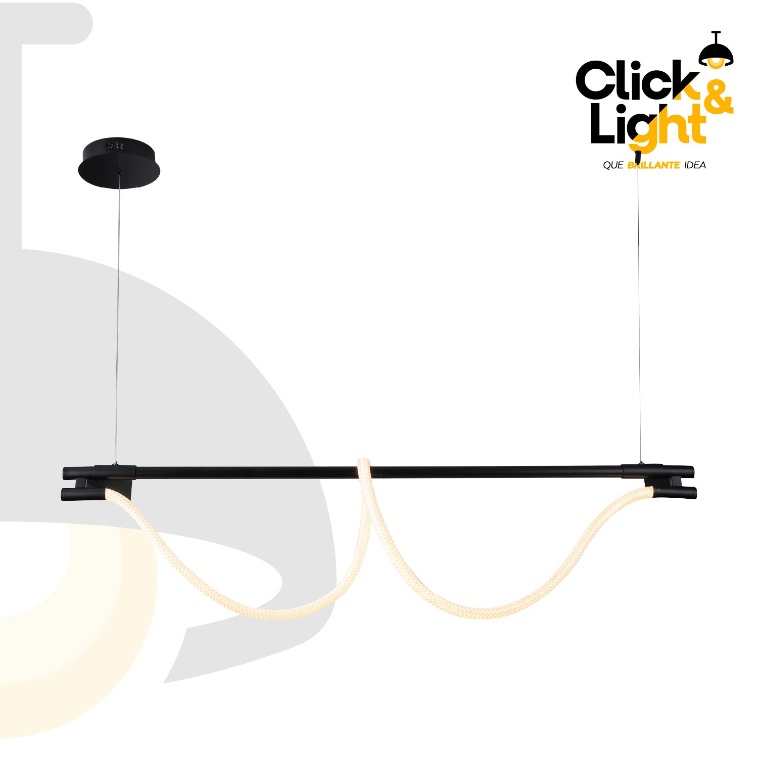 Colgante Alba Negro Smart Minimalista
