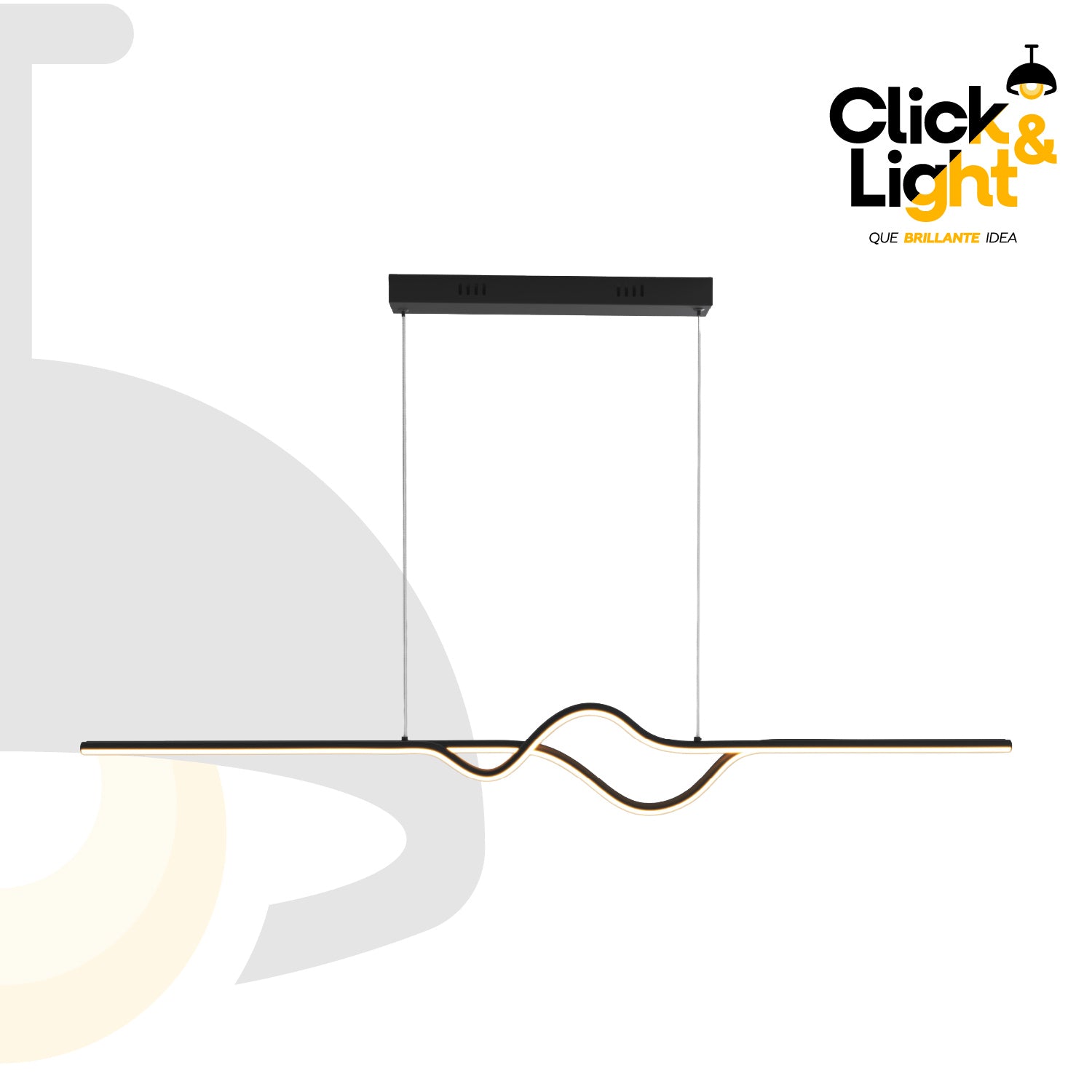 Colgante Minimalista Halo Color Negro Mate