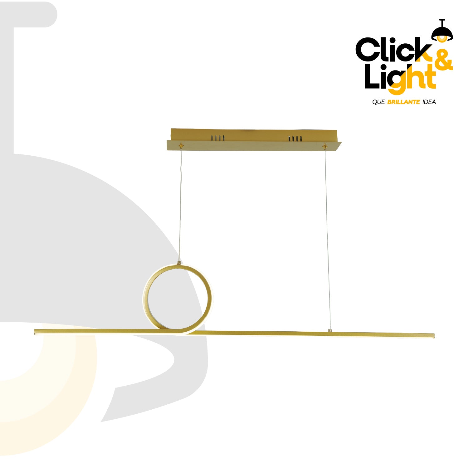 Colgante Minimalista Nara Color Dorado Mate