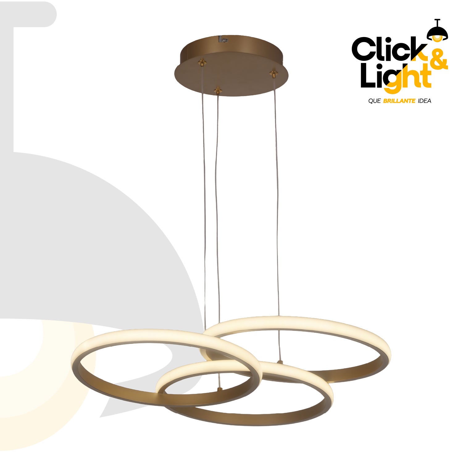 Colgante Minimalista Yermo Color Dorado Claro