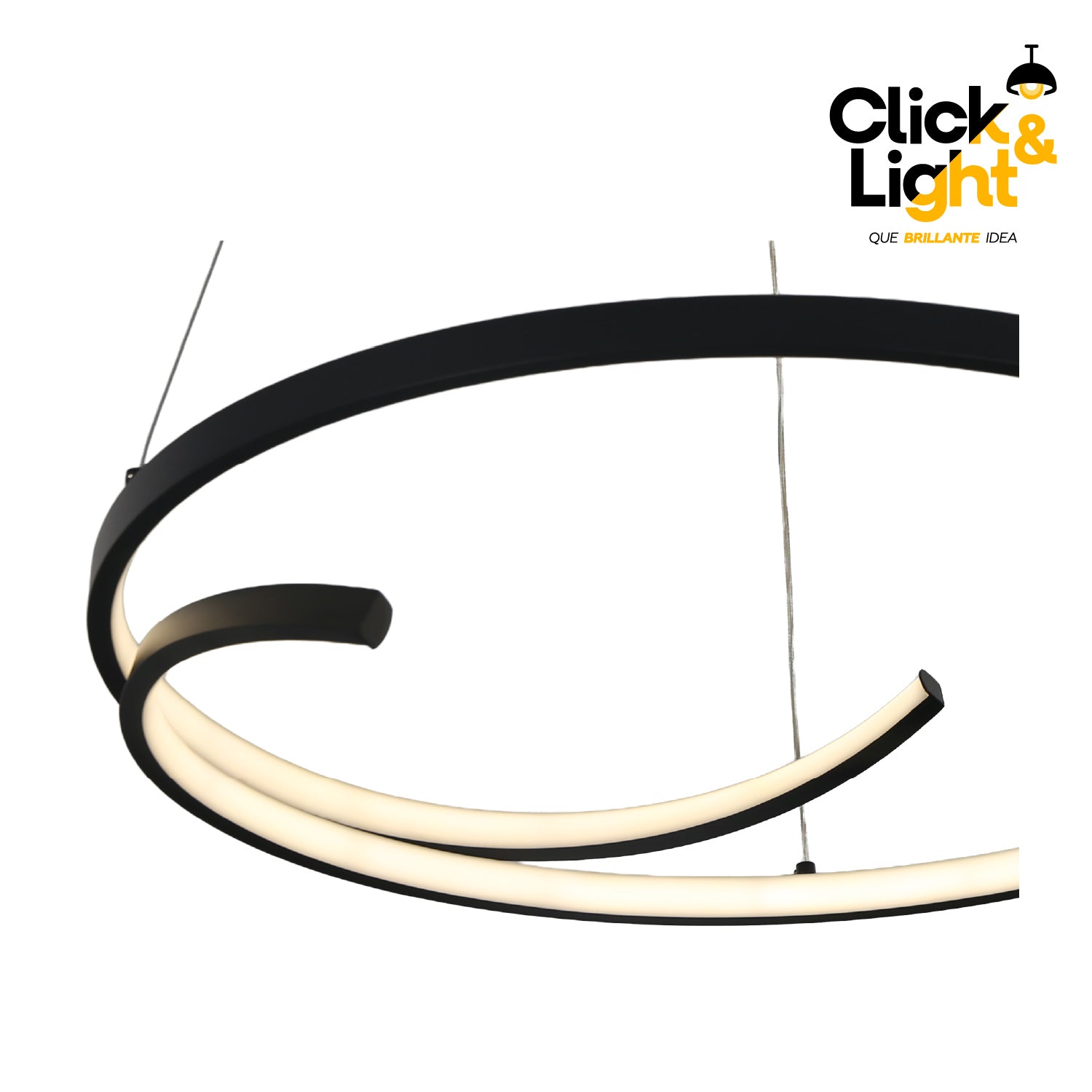 Colgante Minimalista Otto Color Negro Mate