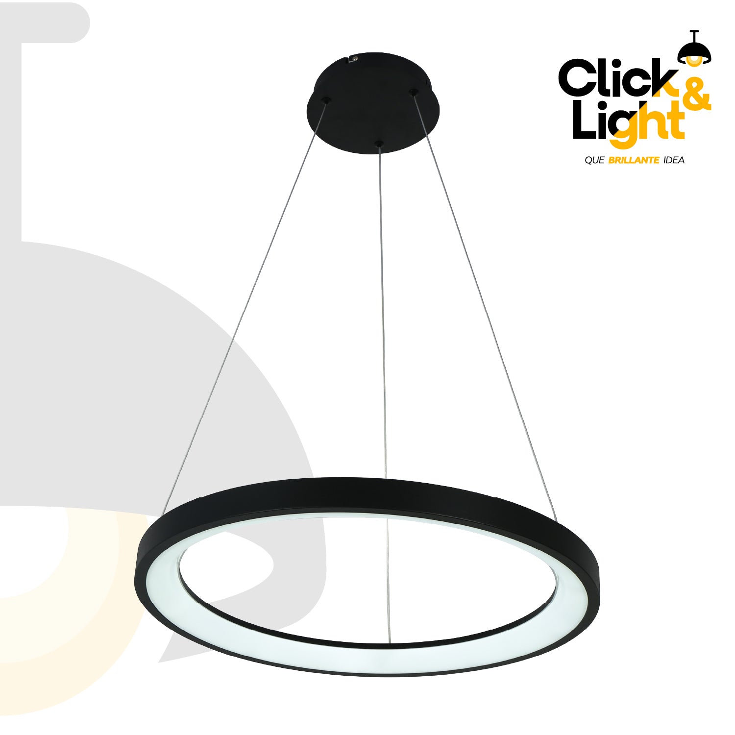 Colgante Minimalista Orbit Color Negro Mate